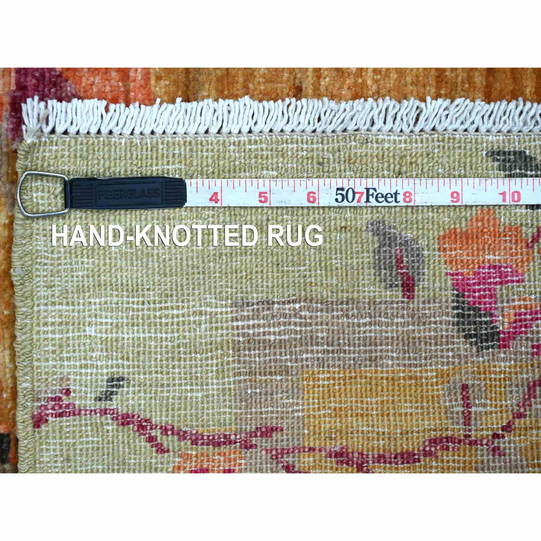 Oushak-And-Peshawar-Hand-Knotted-Rug-114255