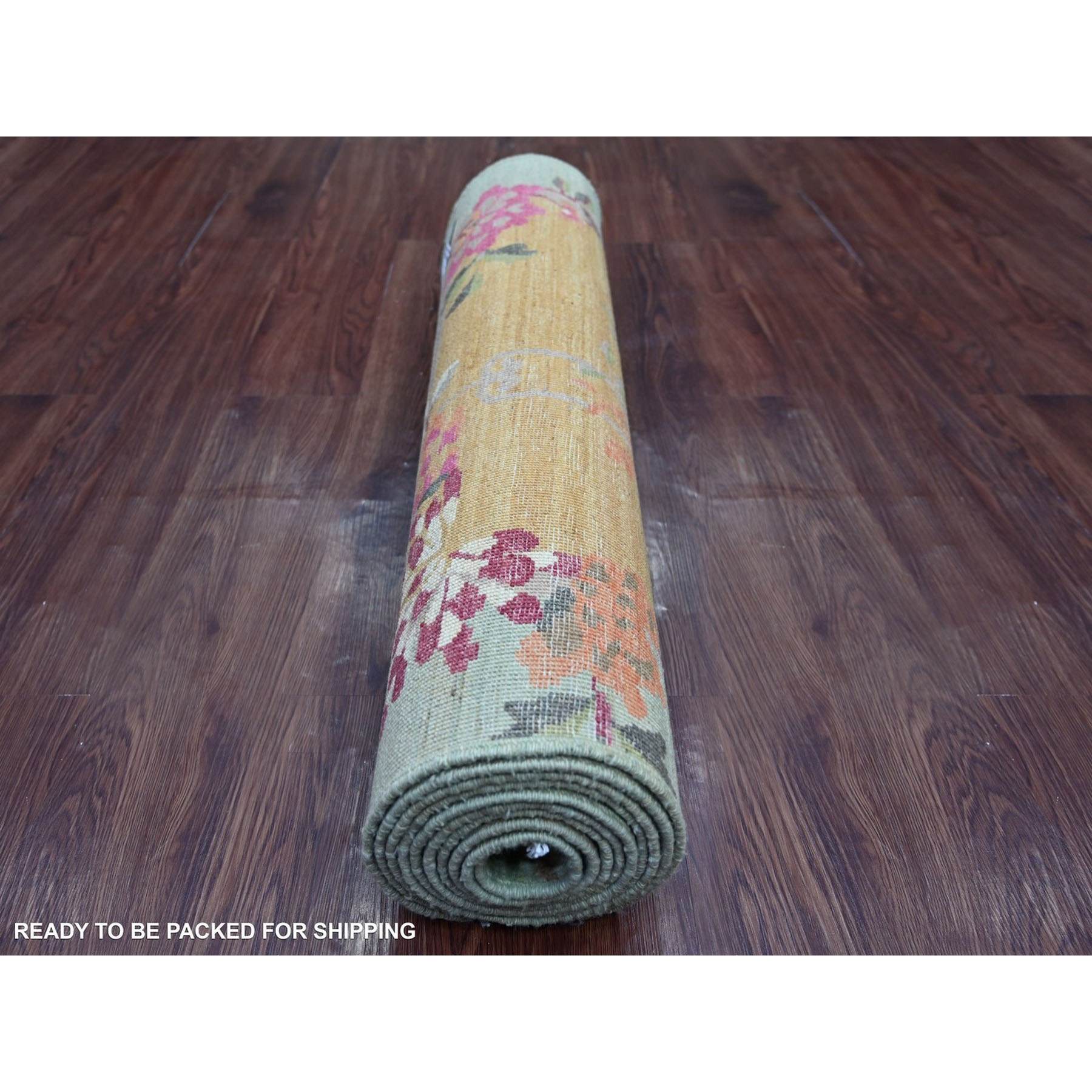 Oushak-And-Peshawar-Hand-Knotted-Rug-114265