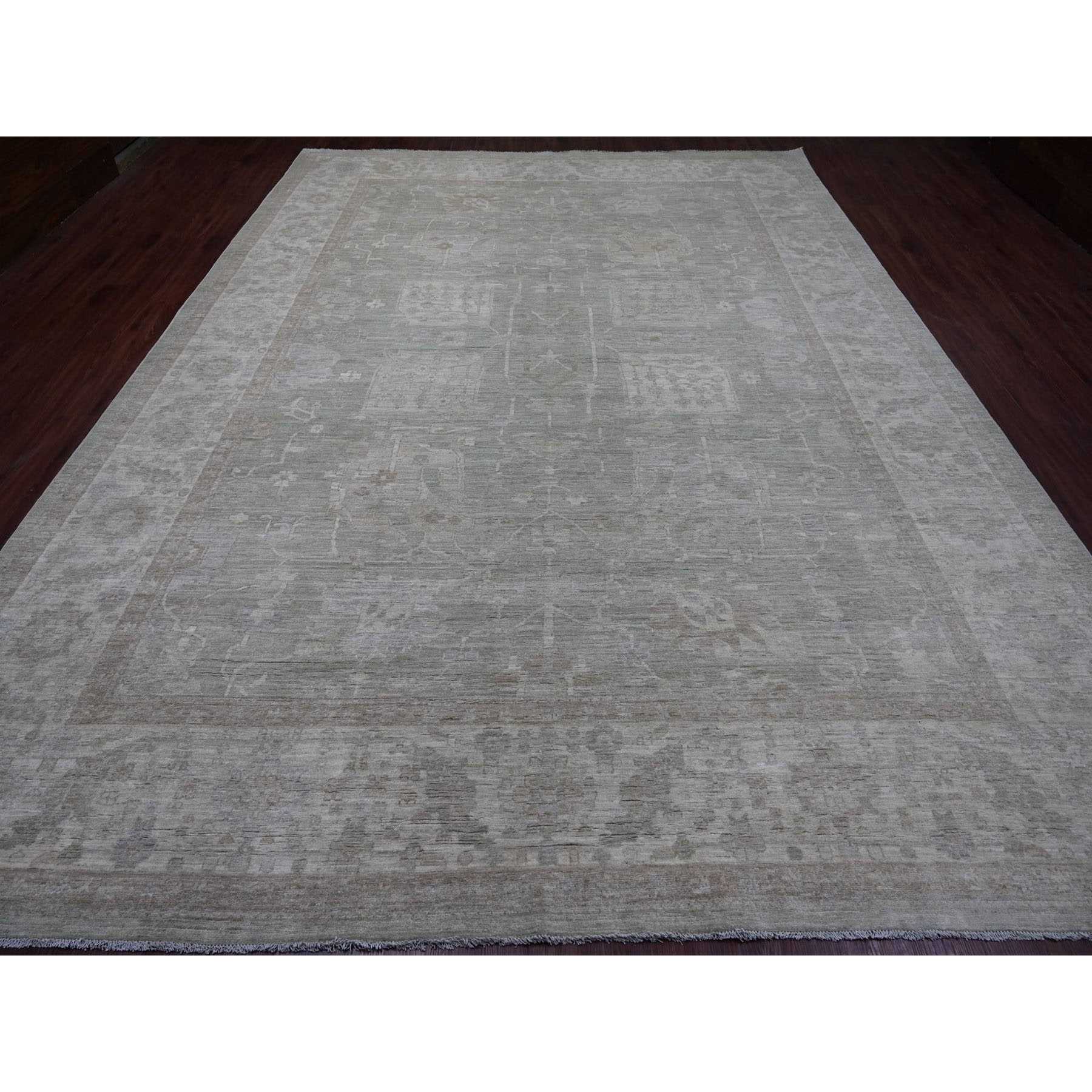 Oushak-And-Peshawar-Hand-Knotted-Rug-114290