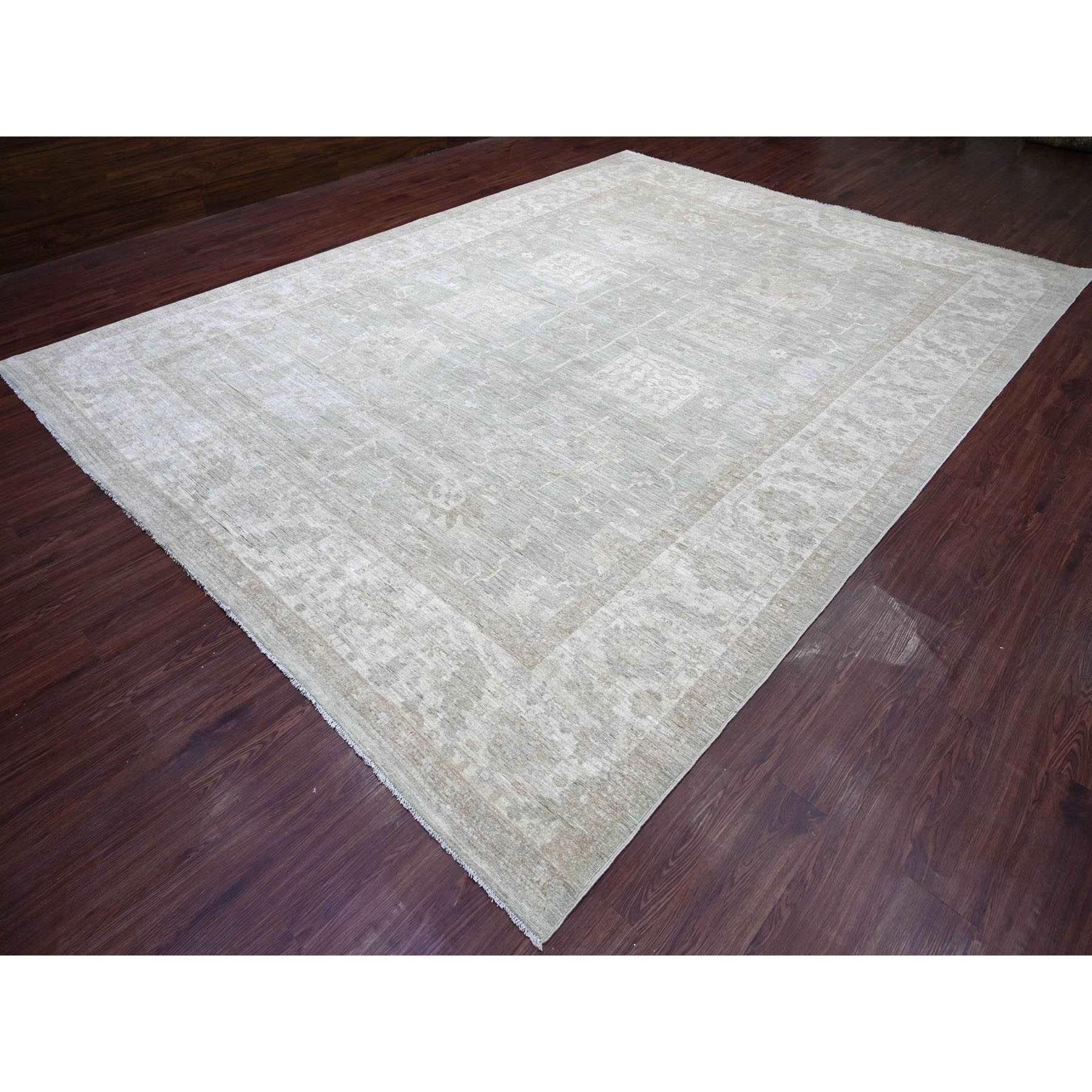 Oushak-And-Peshawar-Hand-Knotted-Rug-114290