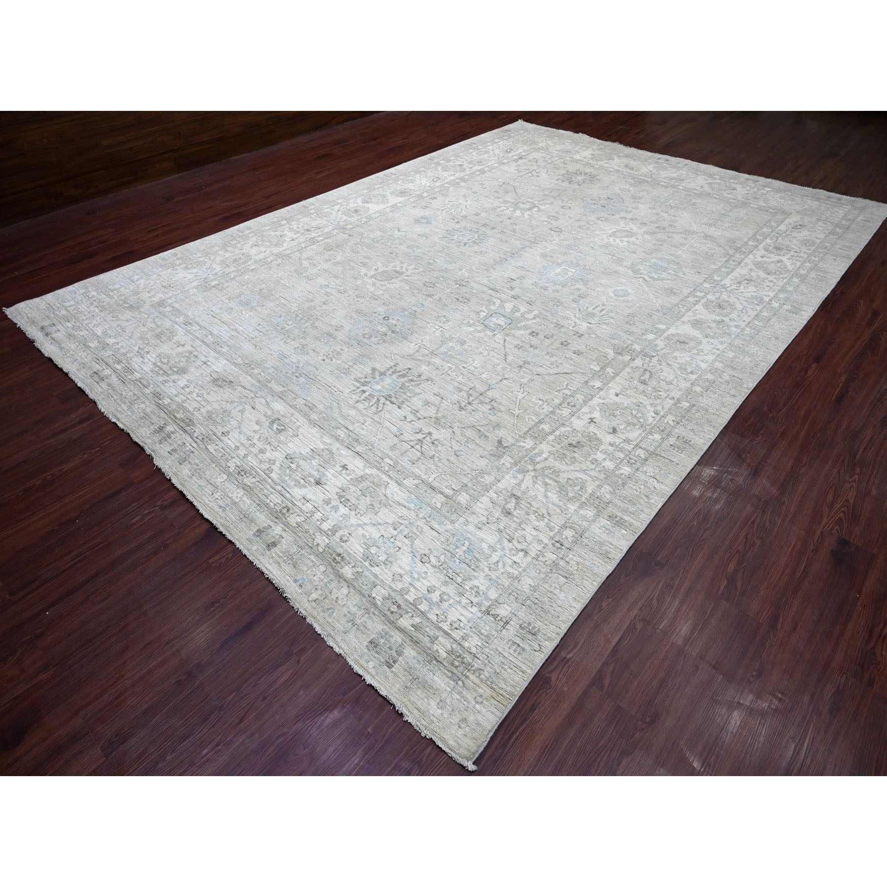 Oushak-And-Peshawar-Hand-Knotted-Rug-114295