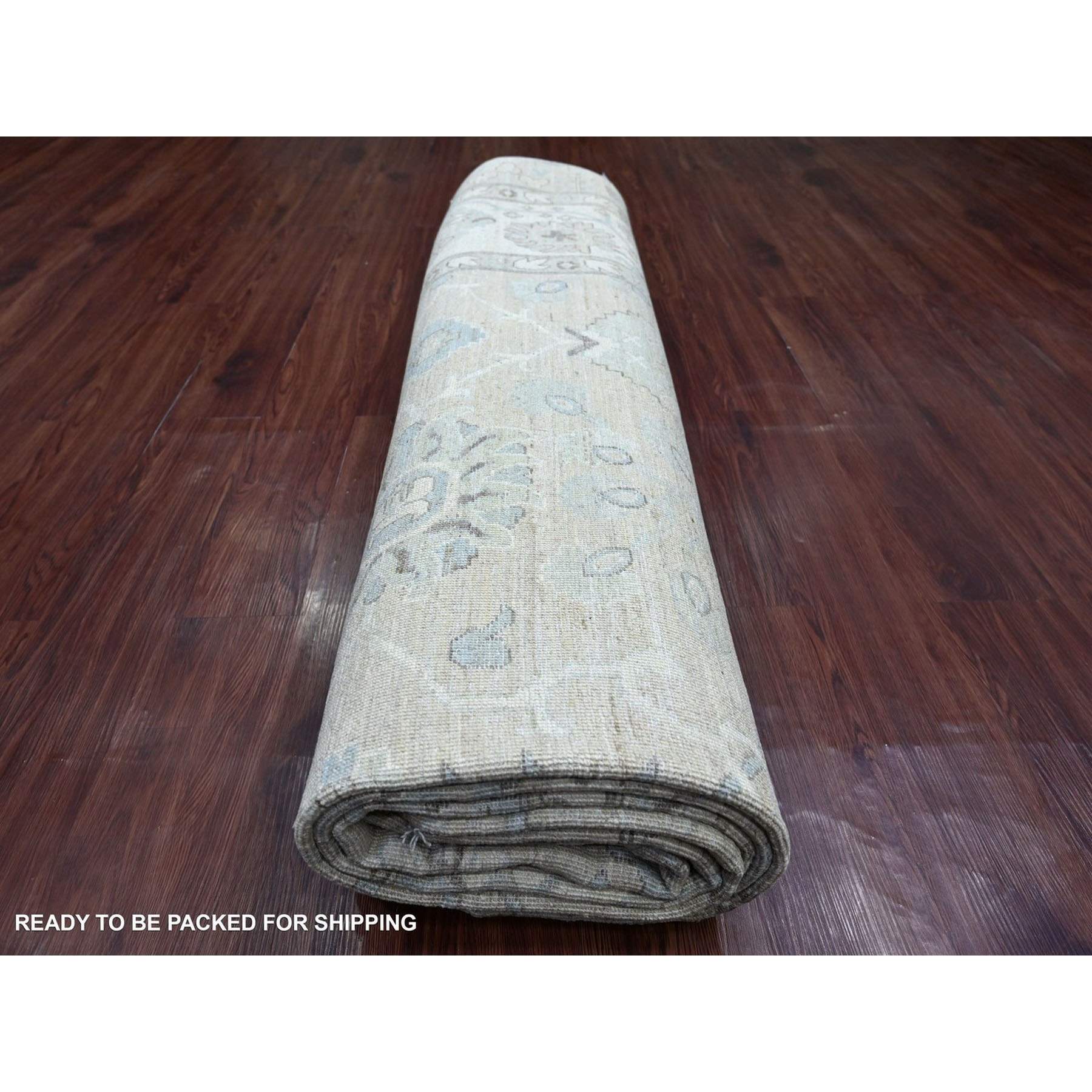 Oushak-And-Peshawar-Hand-Knotted-Rug-114295