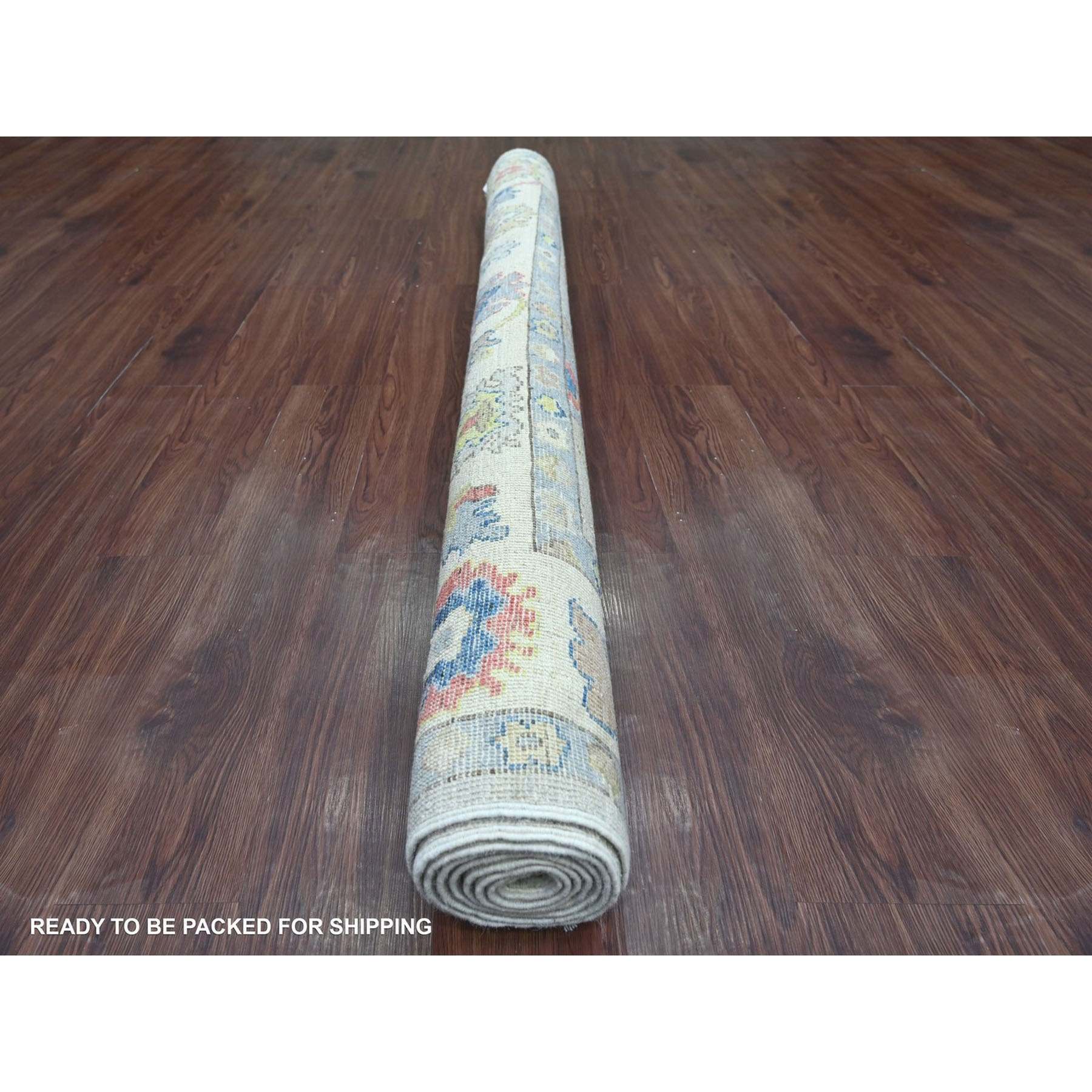 Oushak-And-Peshawar-Hand-Knotted-Rug-114405