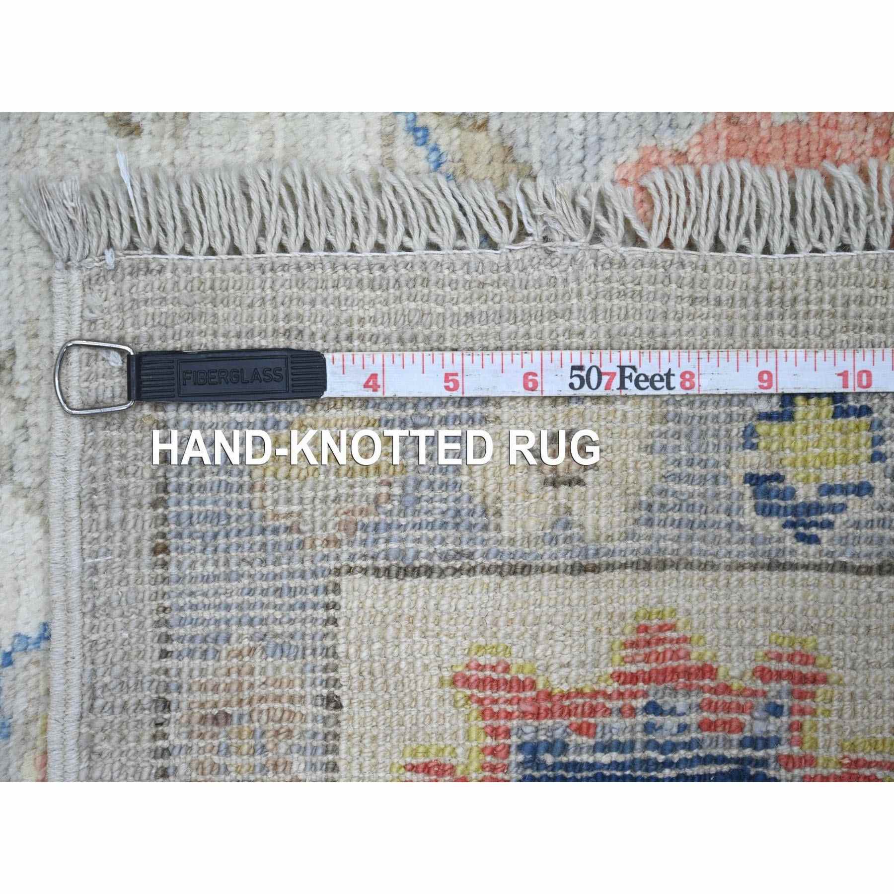 Oushak-And-Peshawar-Hand-Knotted-Rug-114405