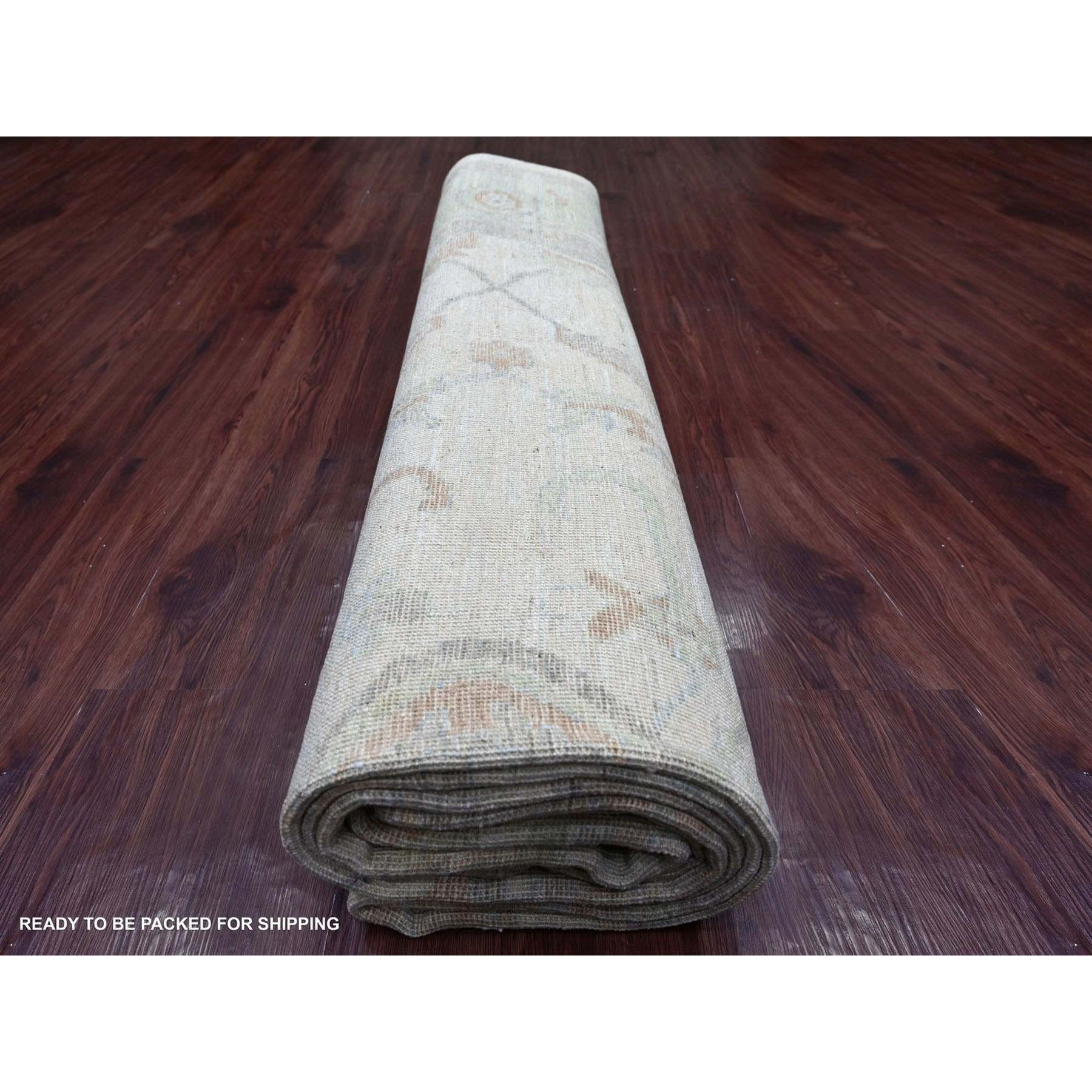 Oushak-And-Peshawar-Hand-Knotted-Rug-114420