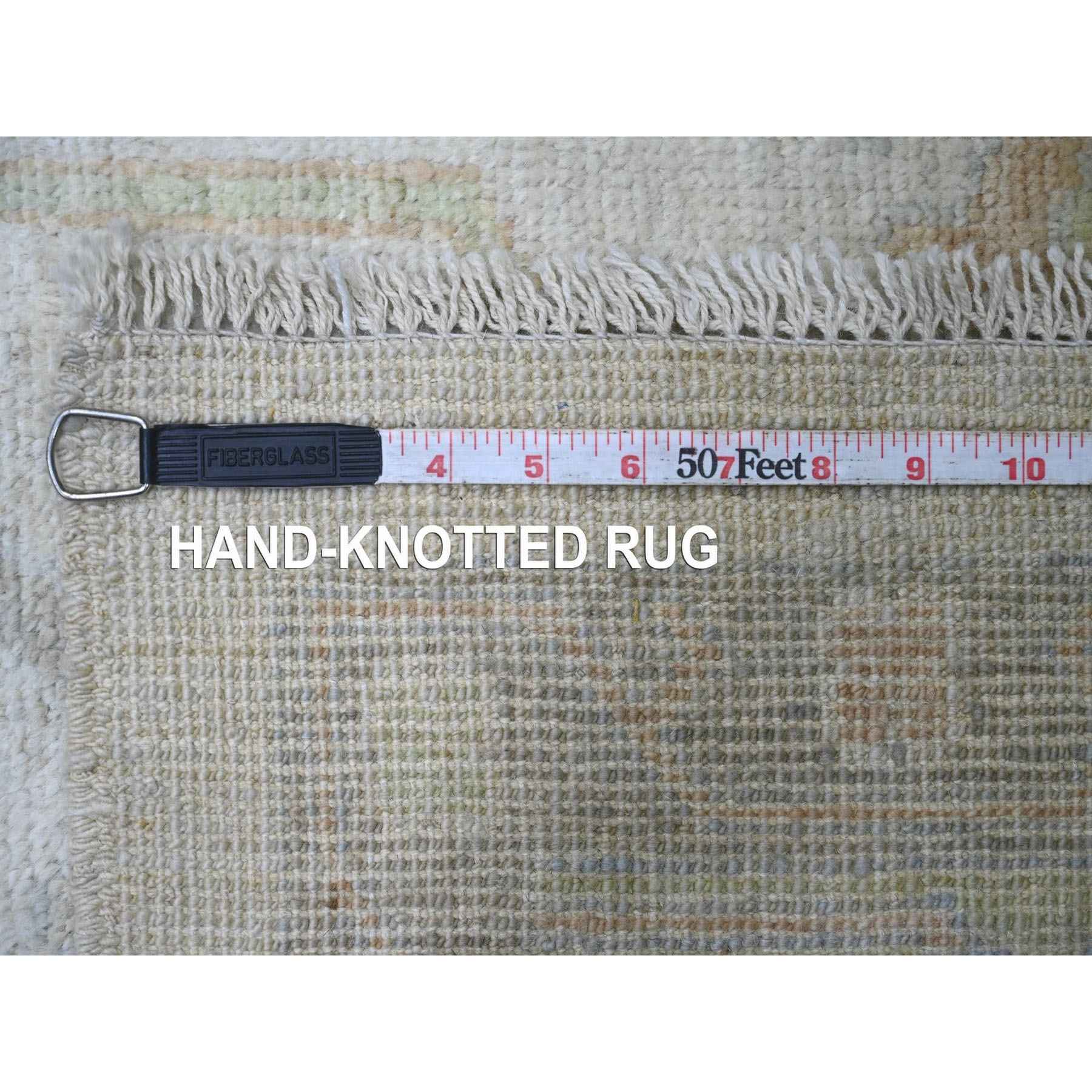 Oushak-And-Peshawar-Hand-Knotted-Rug-114420