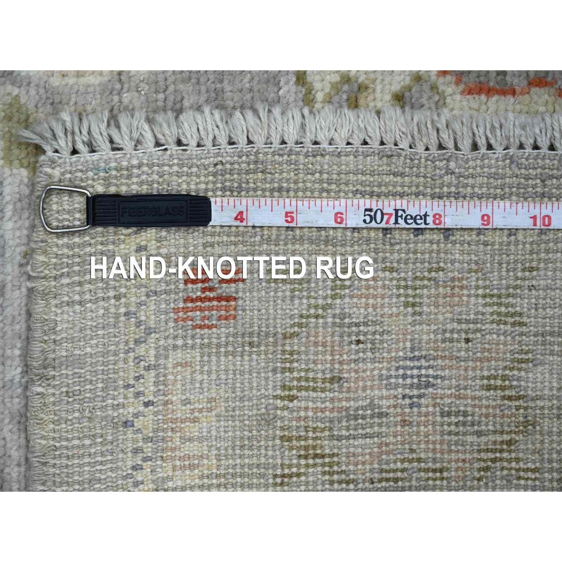 Oushak-And-Peshawar-Hand-Knotted-Rug-114490