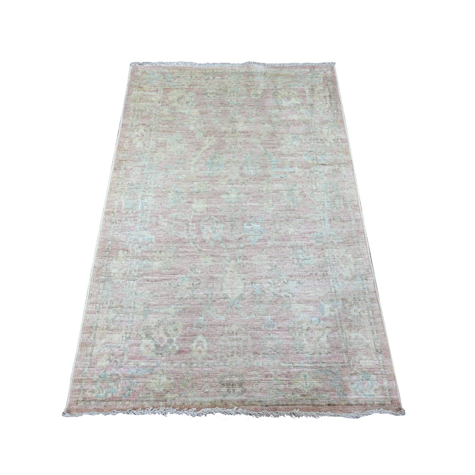 Oushak-And-Peshawar-Hand-Knotted-Rug-114495