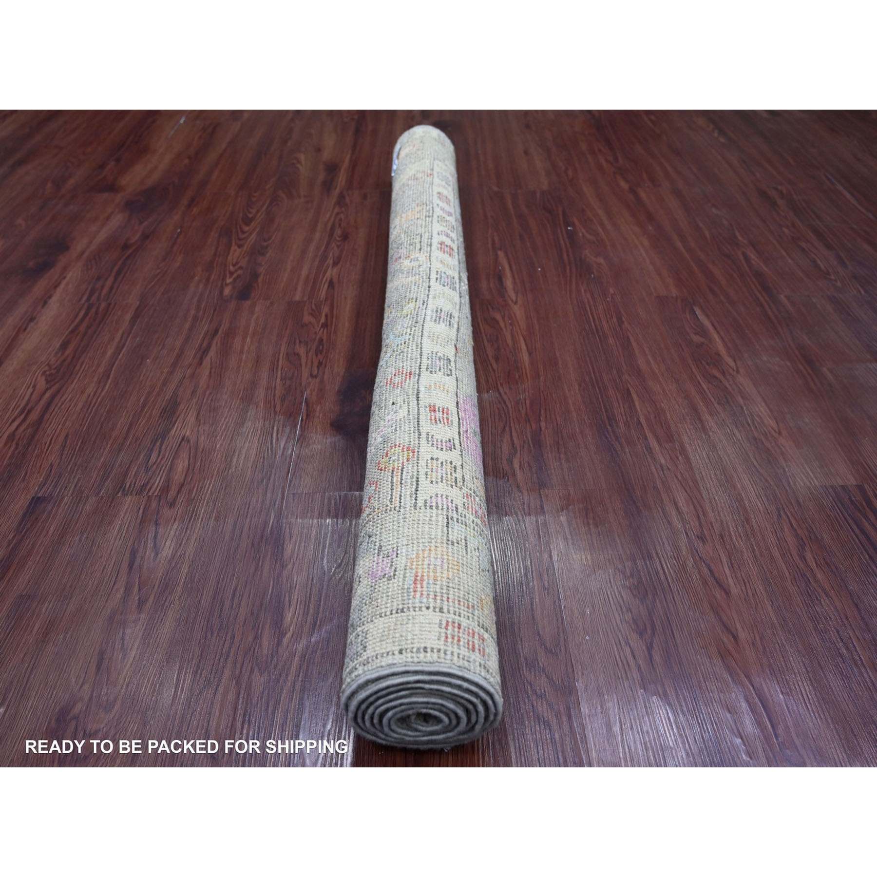 Oushak-And-Peshawar-Hand-Knotted-Rug-114510