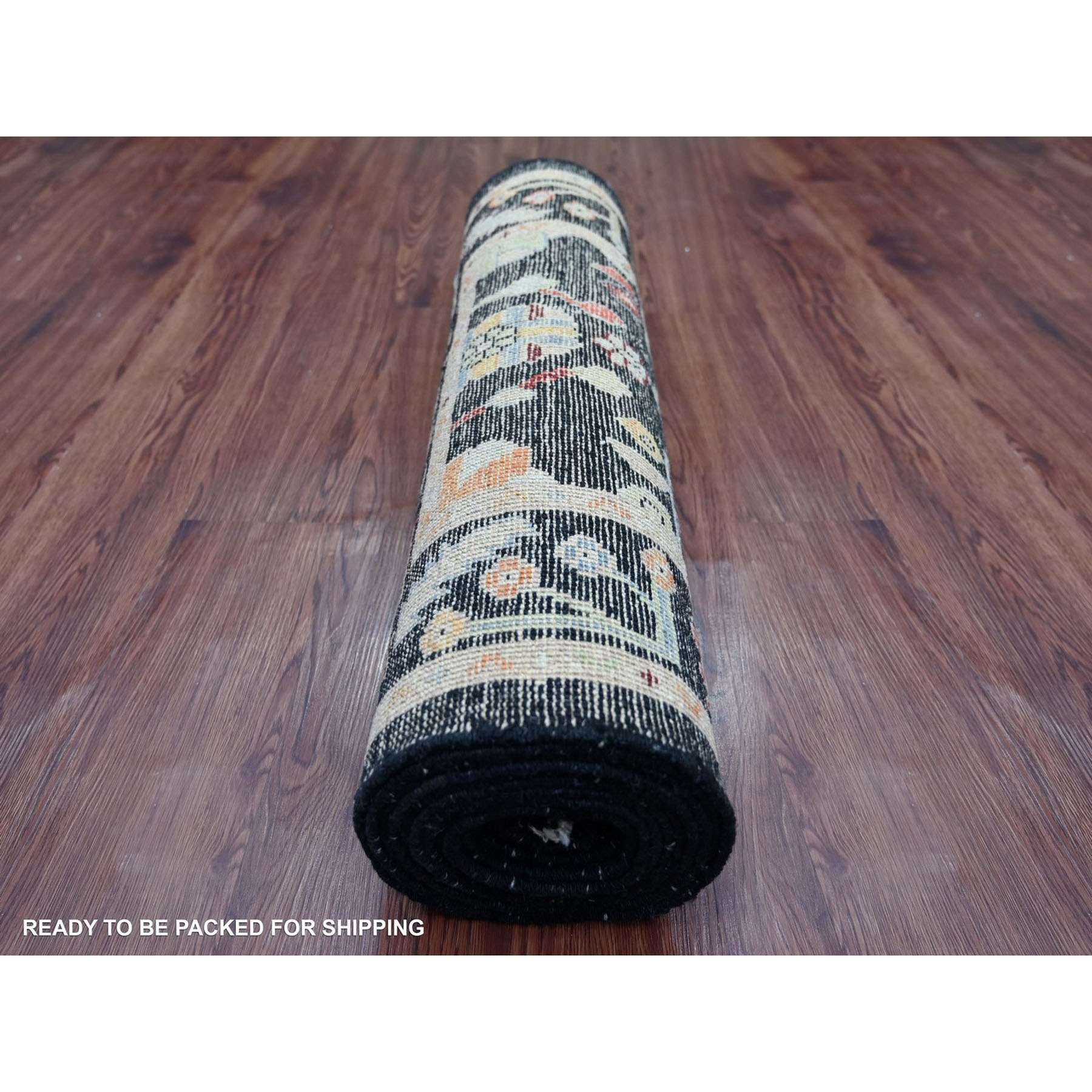Oushak-And-Peshawar-Hand-Knotted-Rug-114520