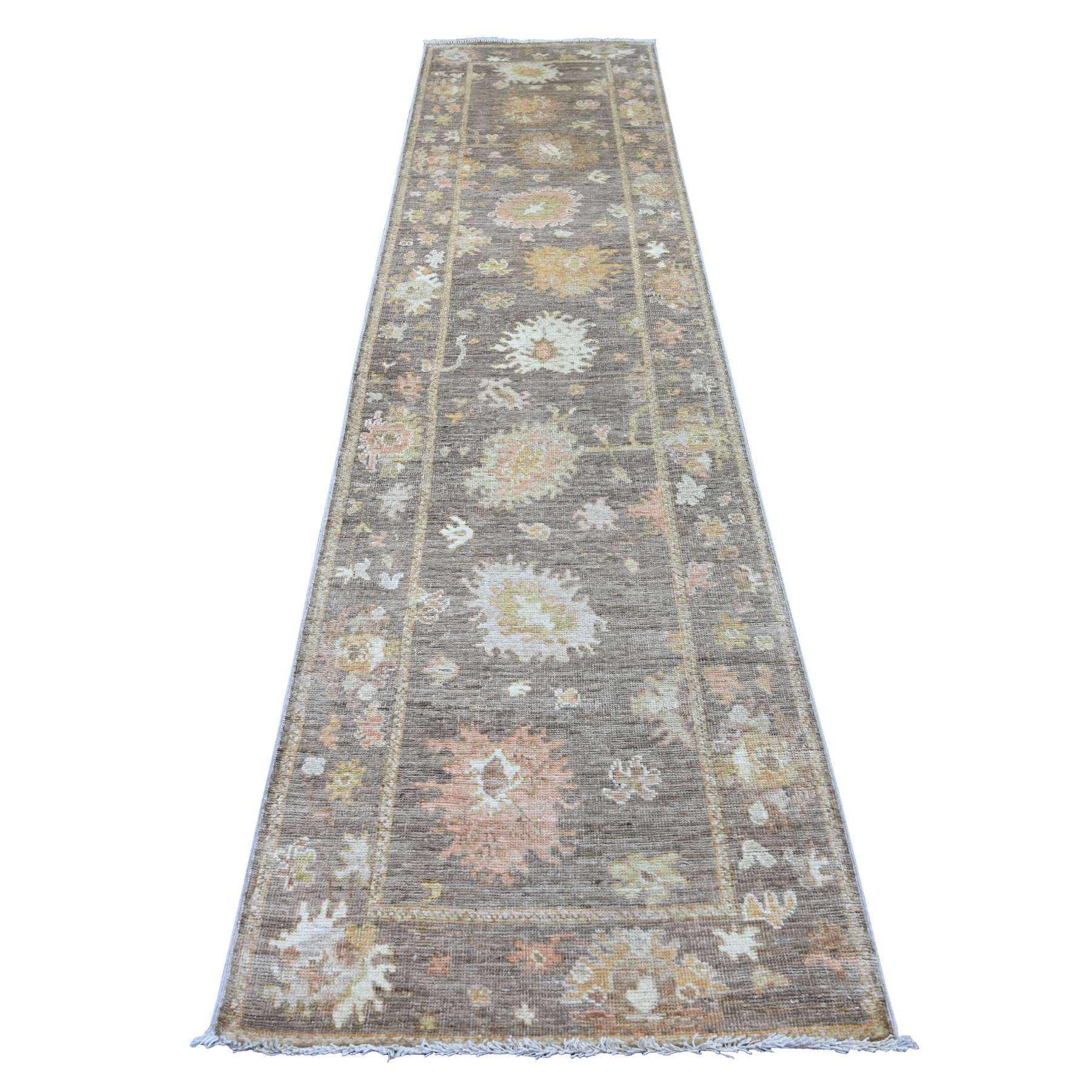Oushak-And-Peshawar-Hand-Knotted-Rug-114530