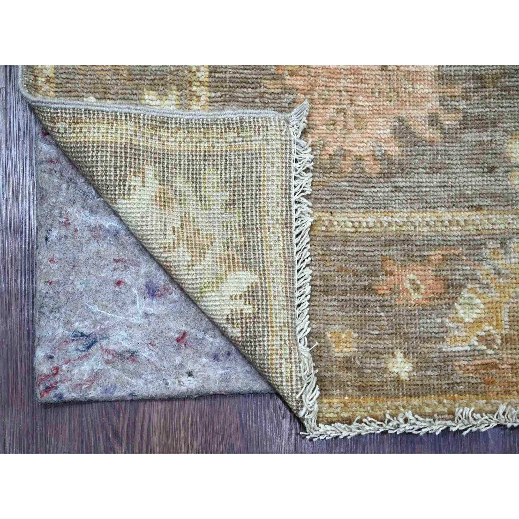 Oushak-And-Peshawar-Hand-Knotted-Rug-114530
