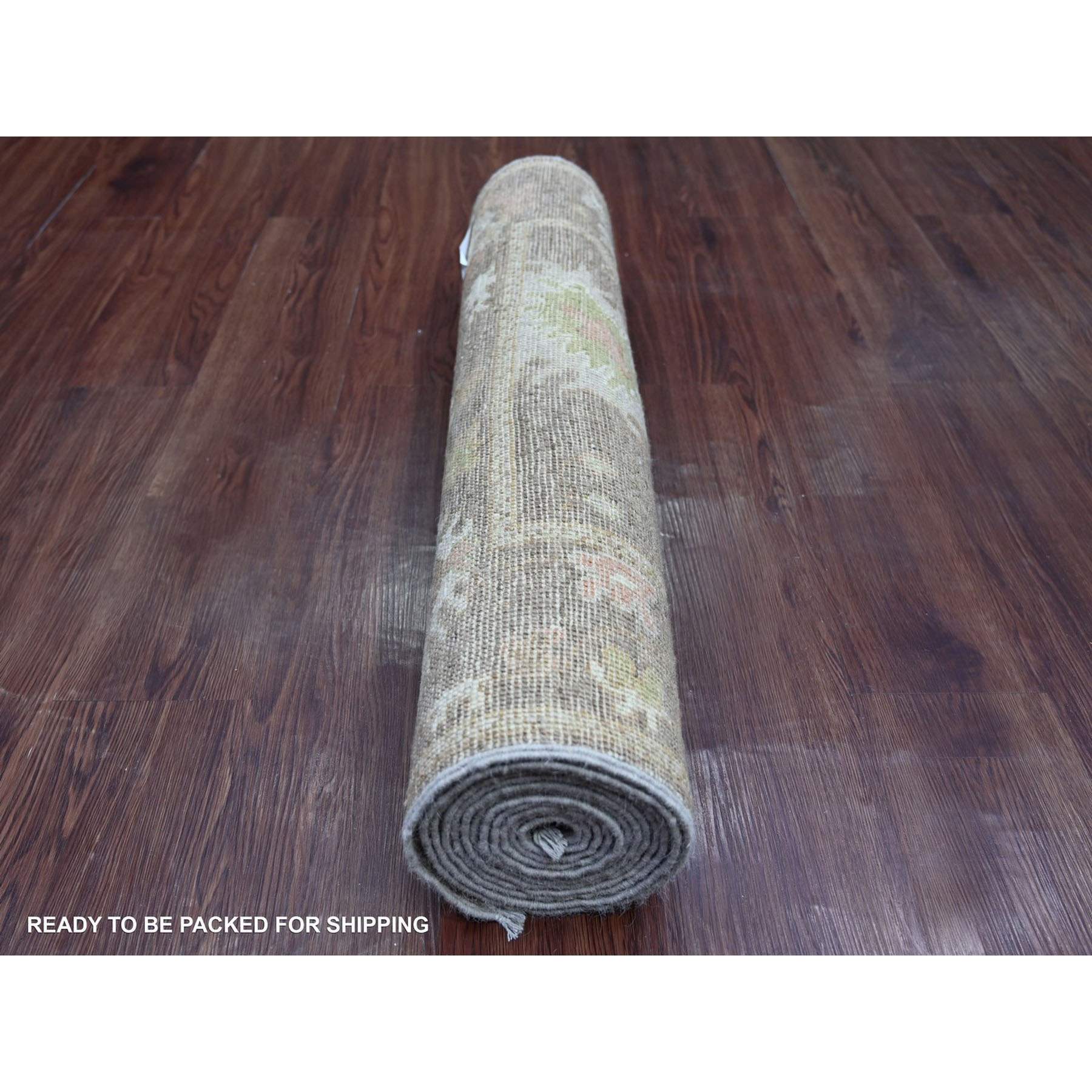 Oushak-And-Peshawar-Hand-Knotted-Rug-114530