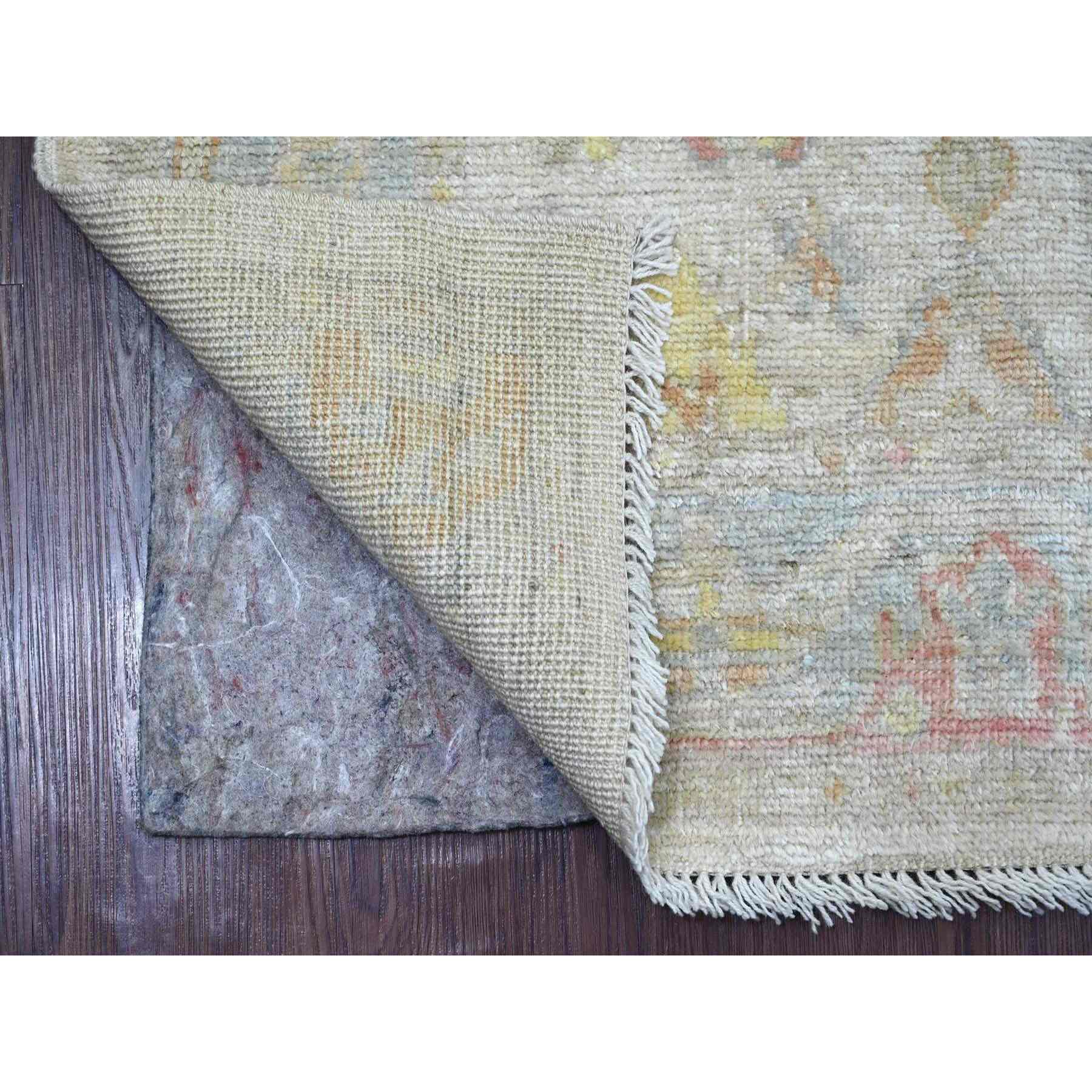 Oushak-And-Peshawar-Hand-Knotted-Rug-114535