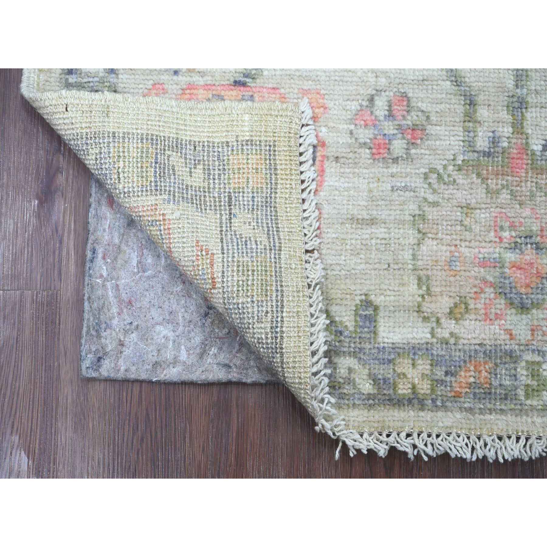 Oushak-And-Peshawar-Hand-Knotted-Rug-114545