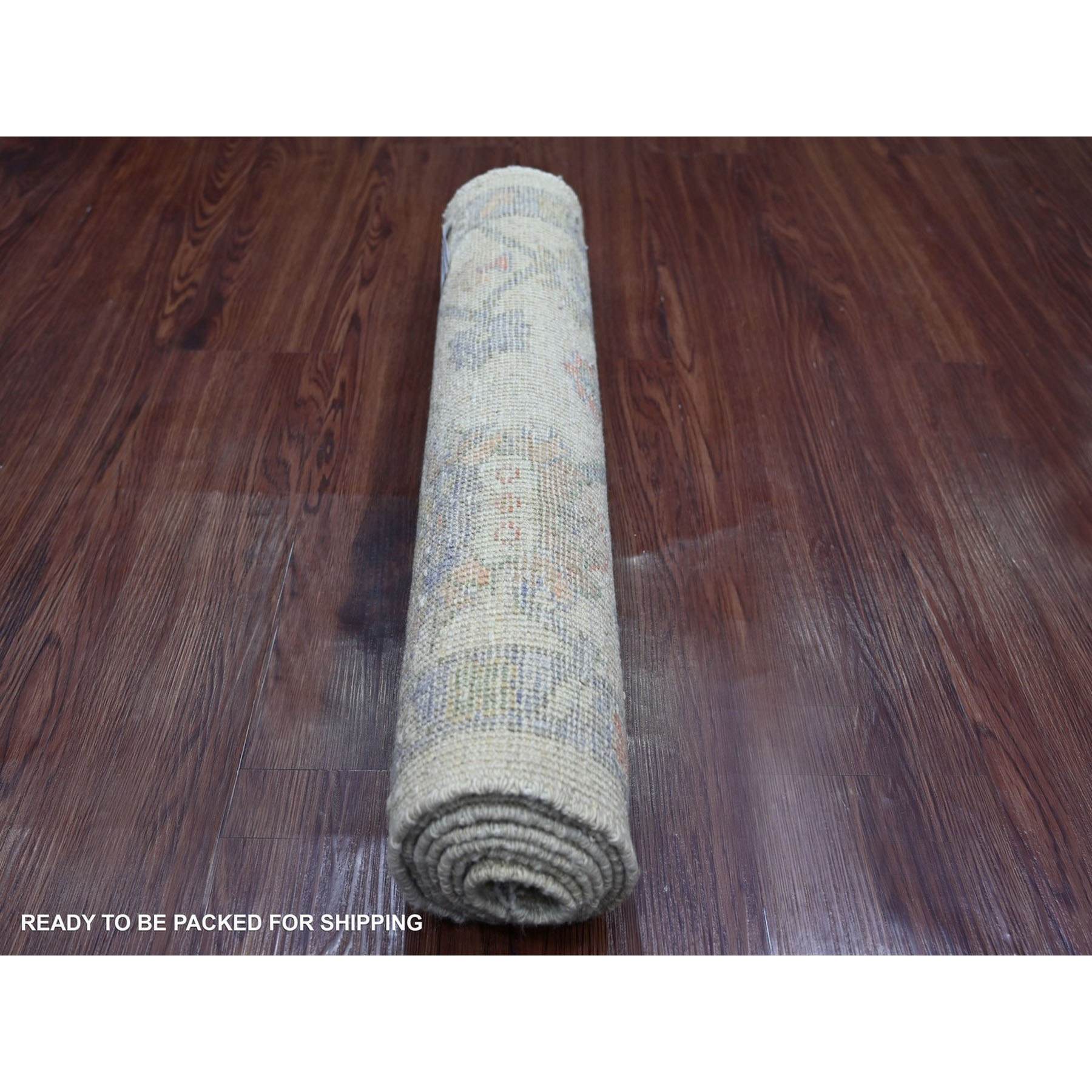 Oushak-And-Peshawar-Hand-Knotted-Rug-114545