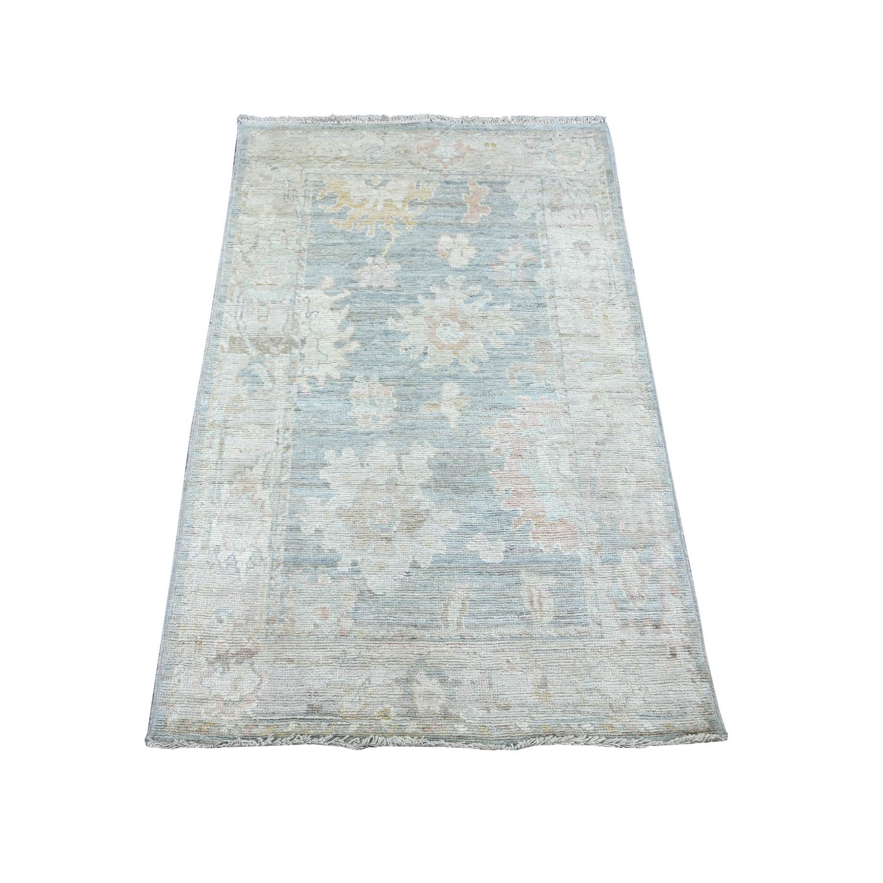Oushak-And-Peshawar-Hand-Knotted-Rug-114590