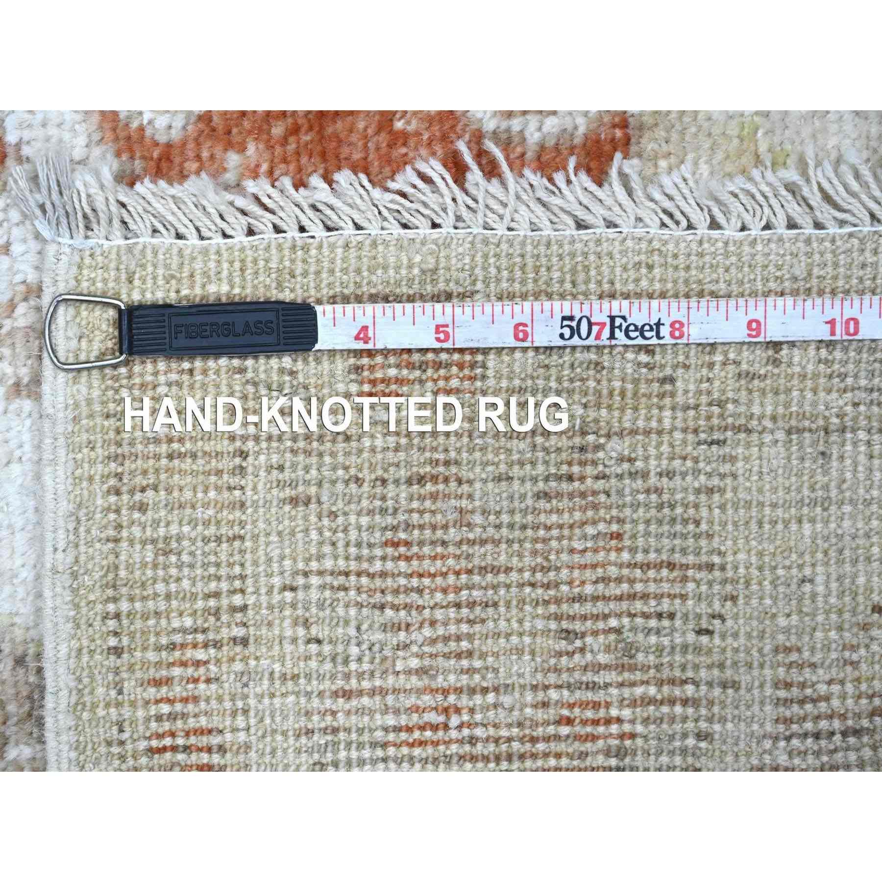 Oushak-And-Peshawar-Hand-Knotted-Rug-114620
