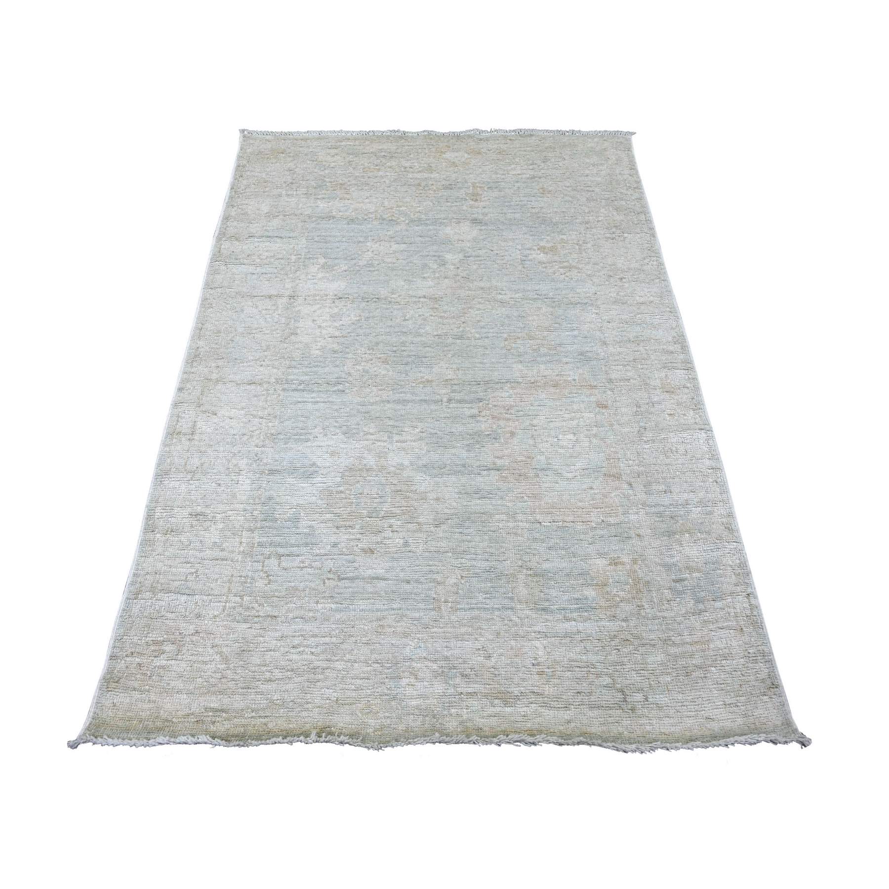 Oushak-And-Peshawar-Hand-Knotted-Rug-114630