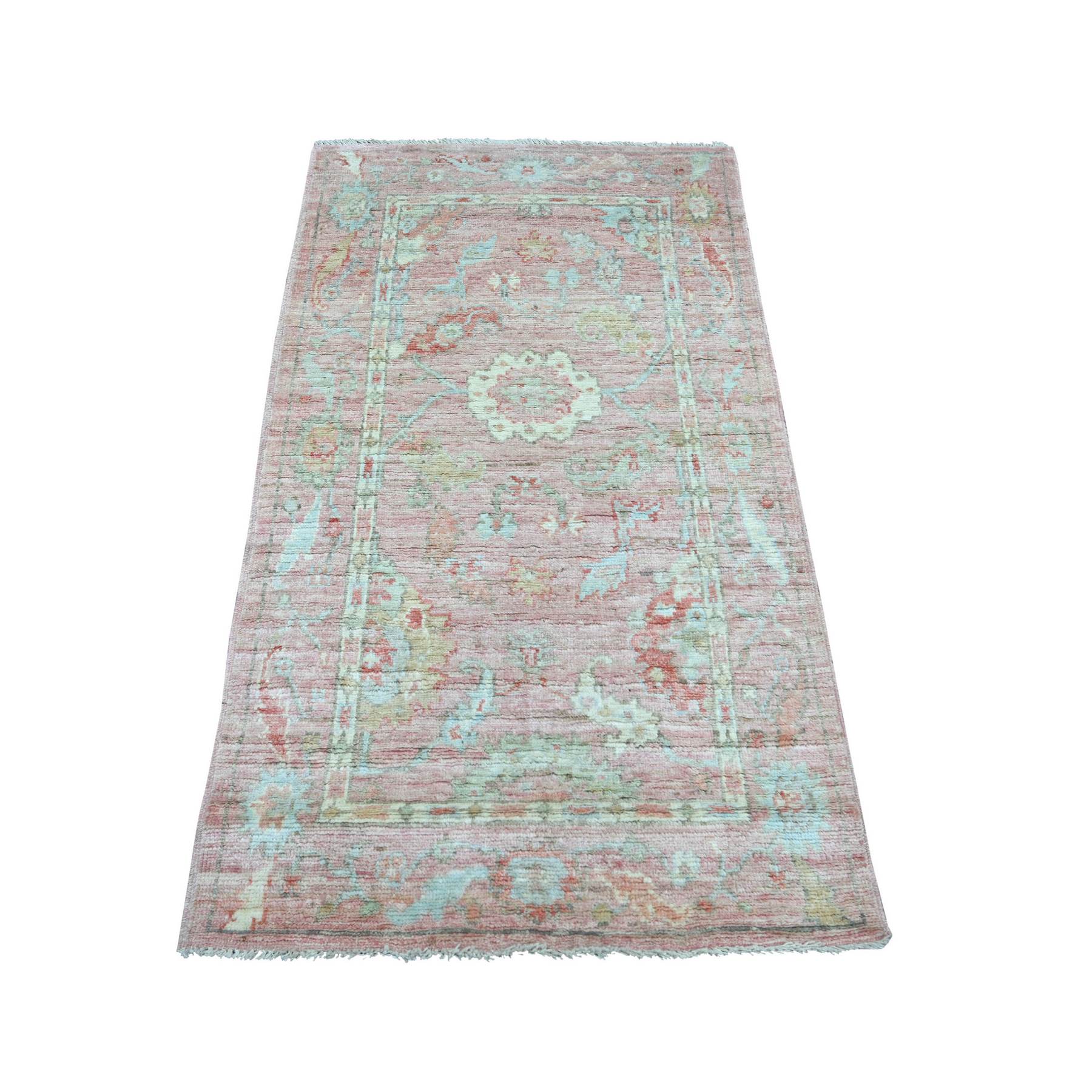 Oushak-And-Peshawar-Hand-Knotted-Rug-114650