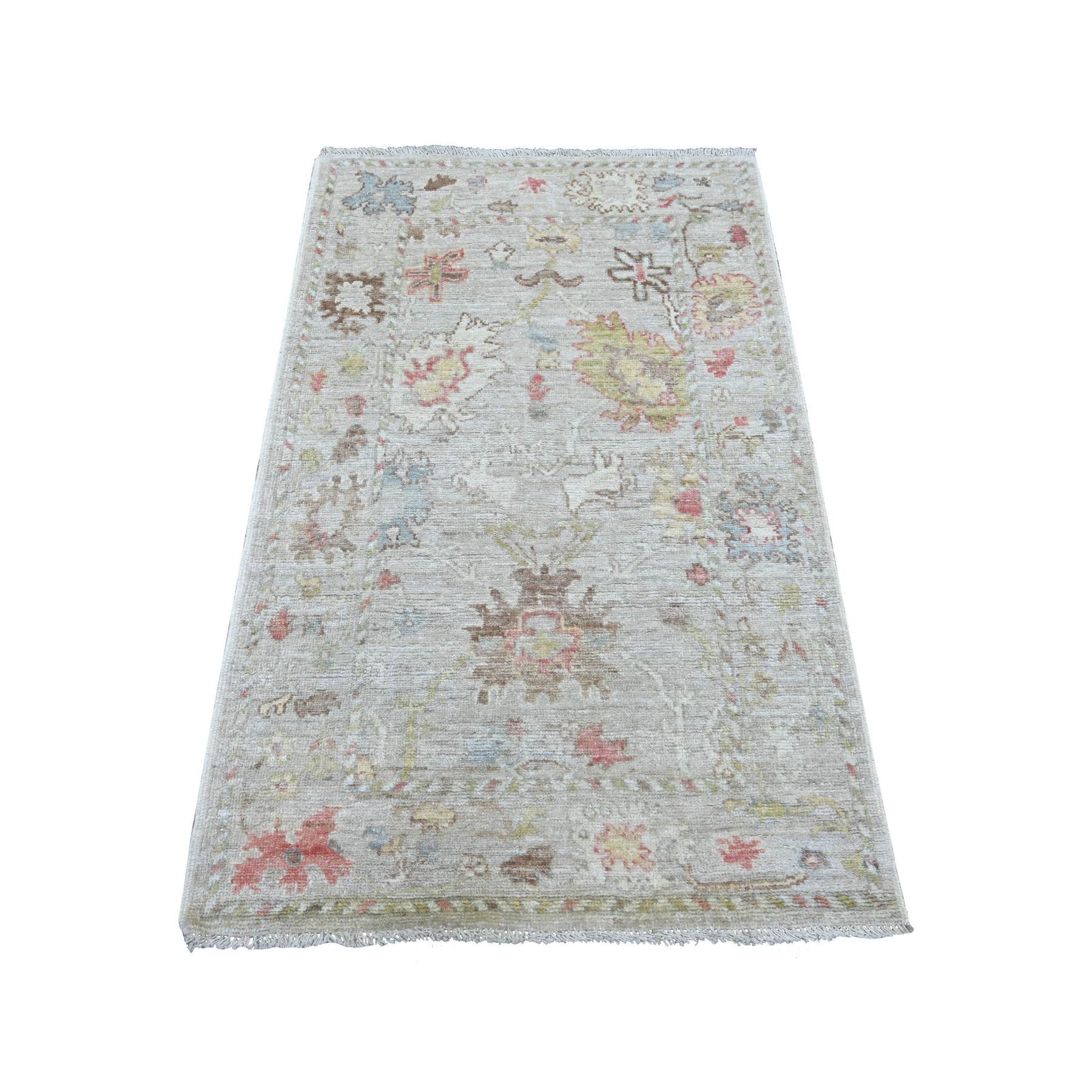 Oushak-And-Peshawar-Hand-Knotted-Rug-114660