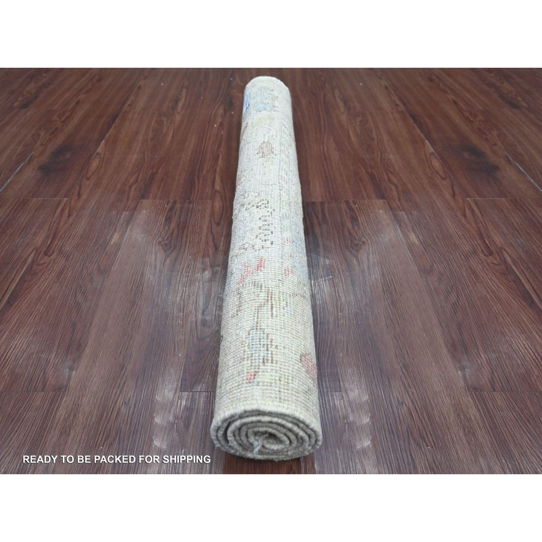 Oushak-And-Peshawar-Hand-Knotted-Rug-114660