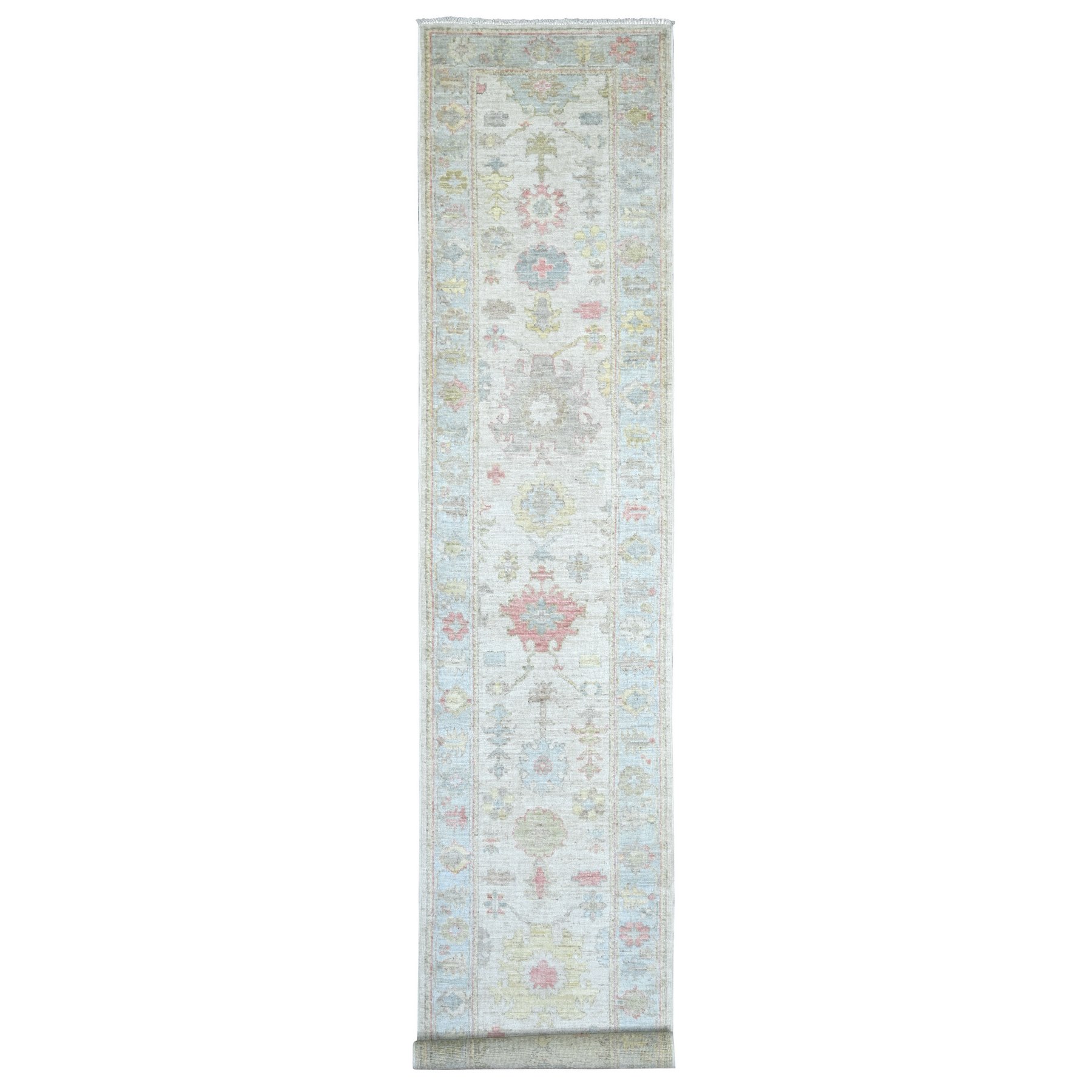 Oushak-And-Peshawar-Hand-Knotted-Rug-114705