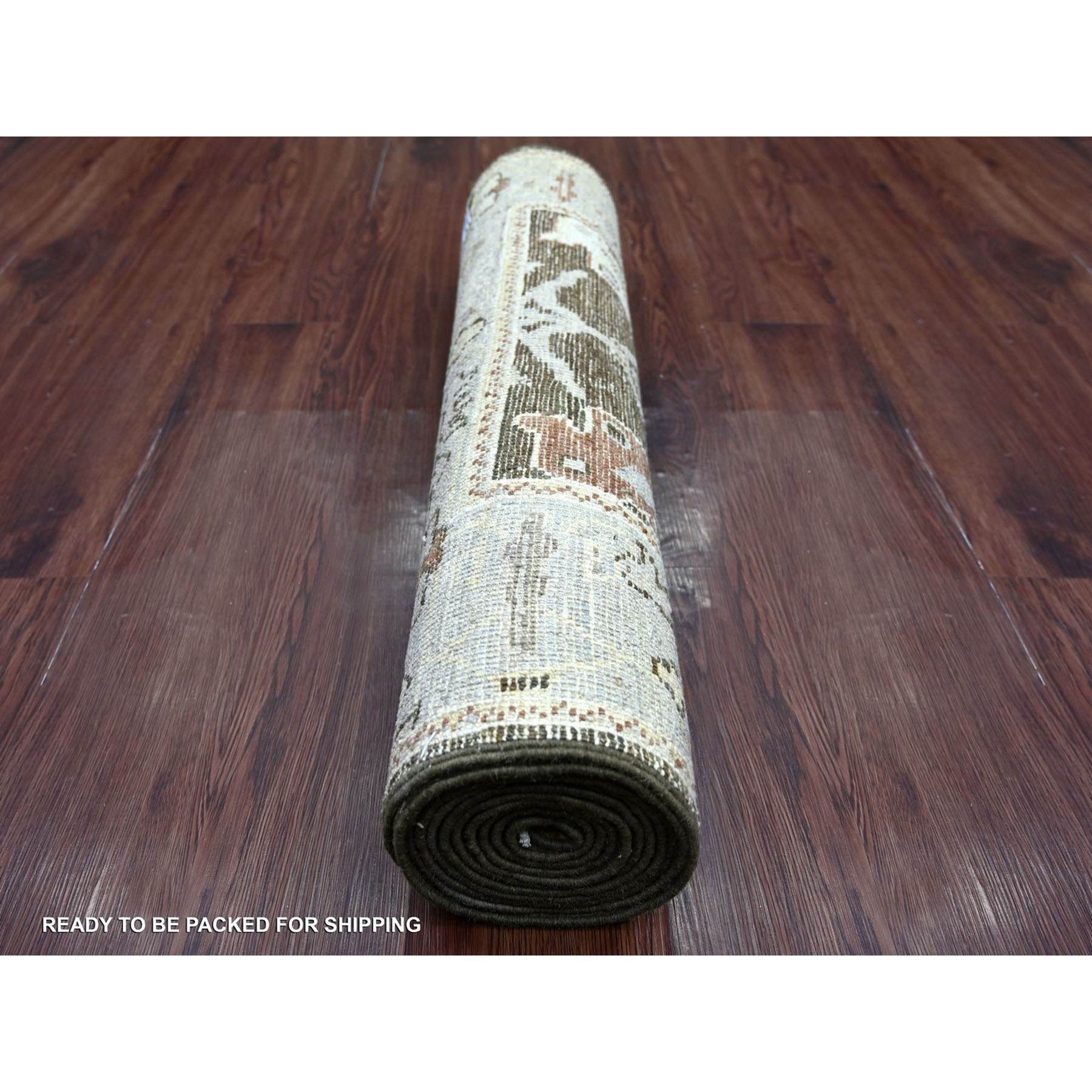 Oushak-And-Peshawar-Hand-Knotted-Rug-114710