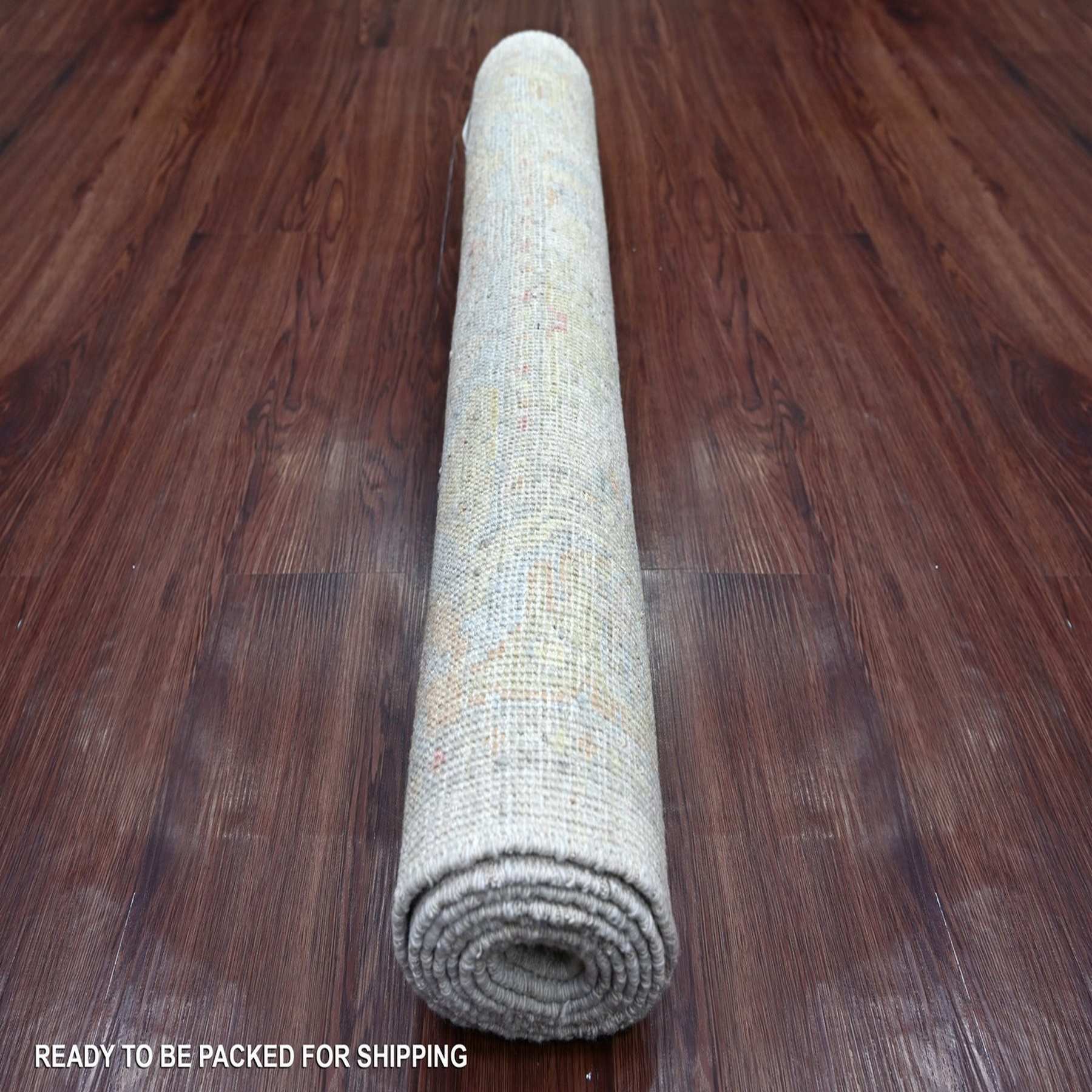 Oushak-And-Peshawar-Hand-Knotted-Rug-114730