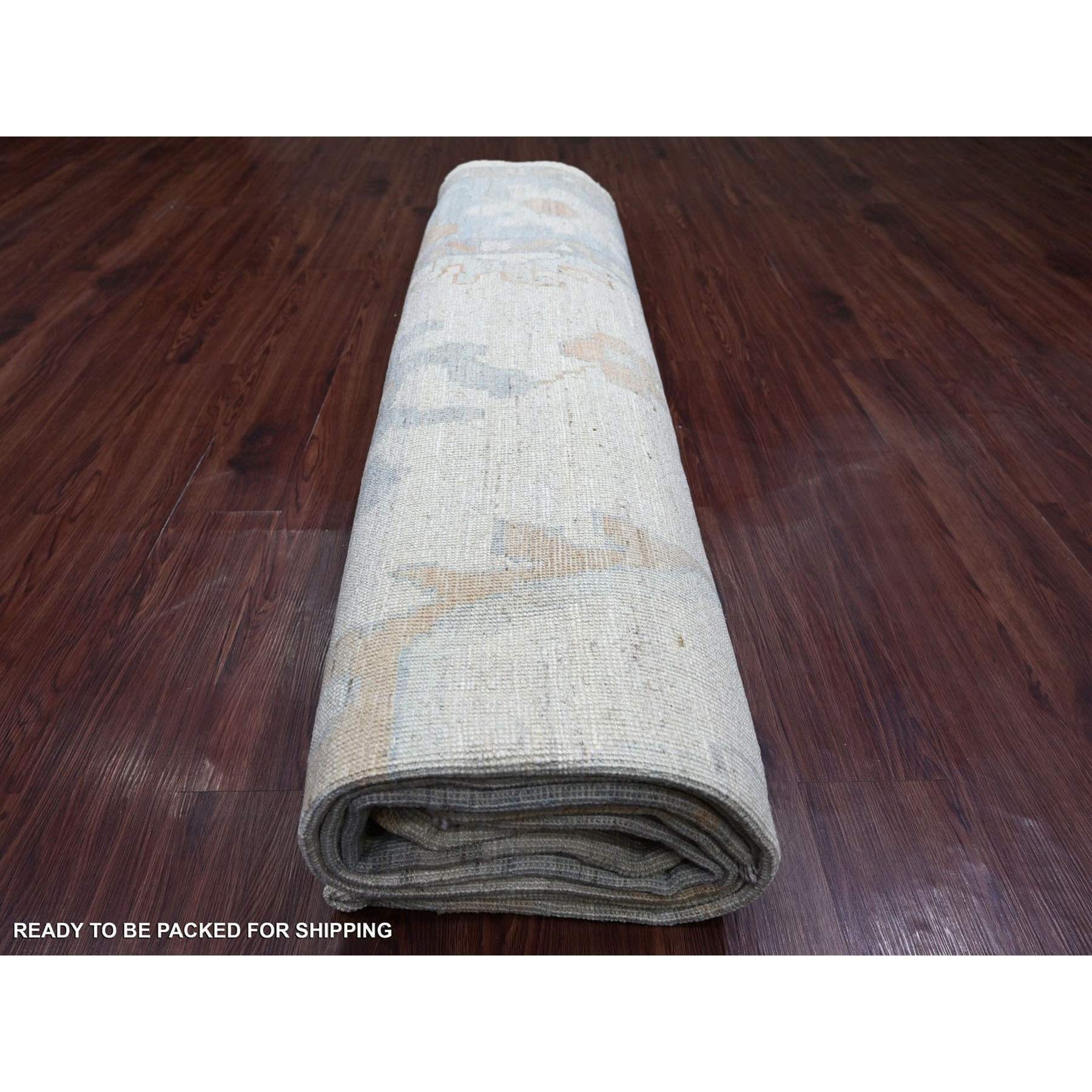 Oushak-And-Peshawar-Hand-Knotted-Rug-114740