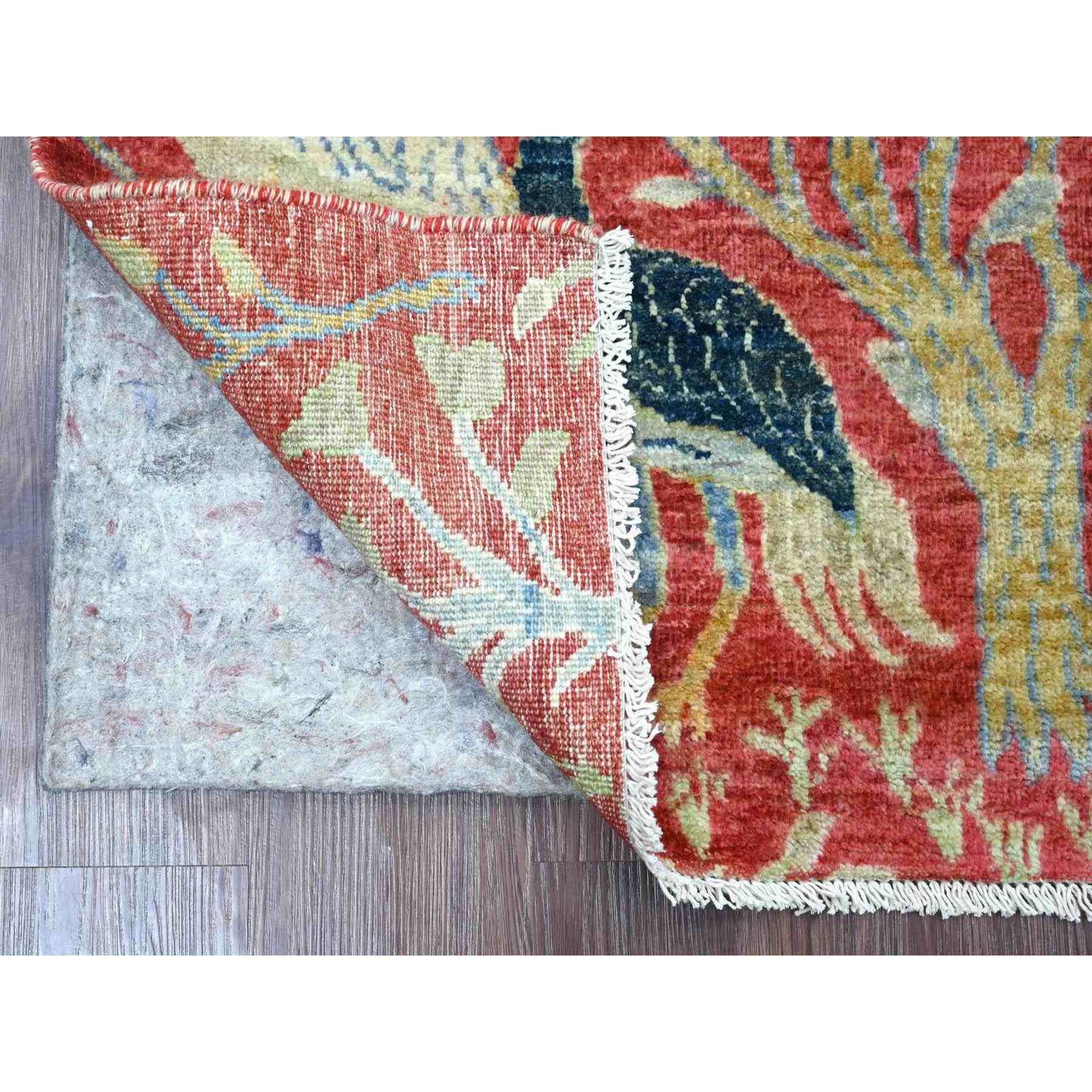 Oushak-And-Peshawar-Hand-Knotted-Rug-114770