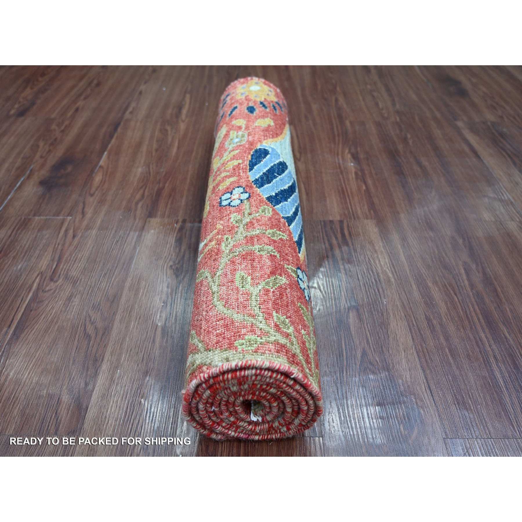 Oushak-And-Peshawar-Hand-Knotted-Rug-114770
