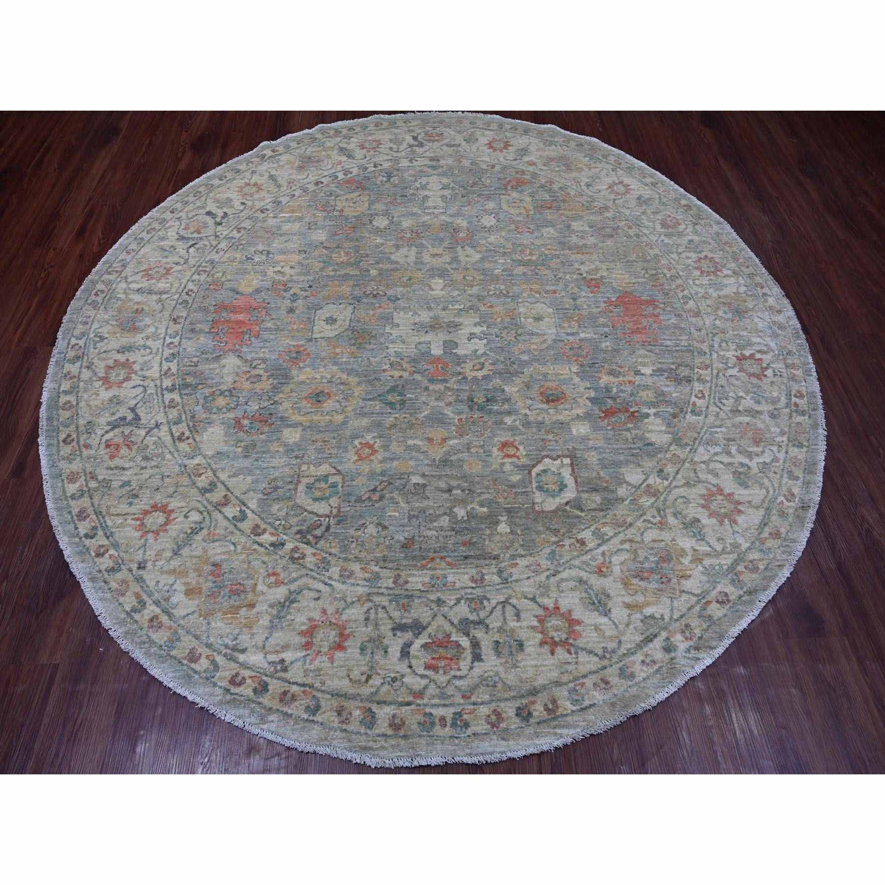 Oushak-And-Peshawar-Hand-Knotted-Rug-114795