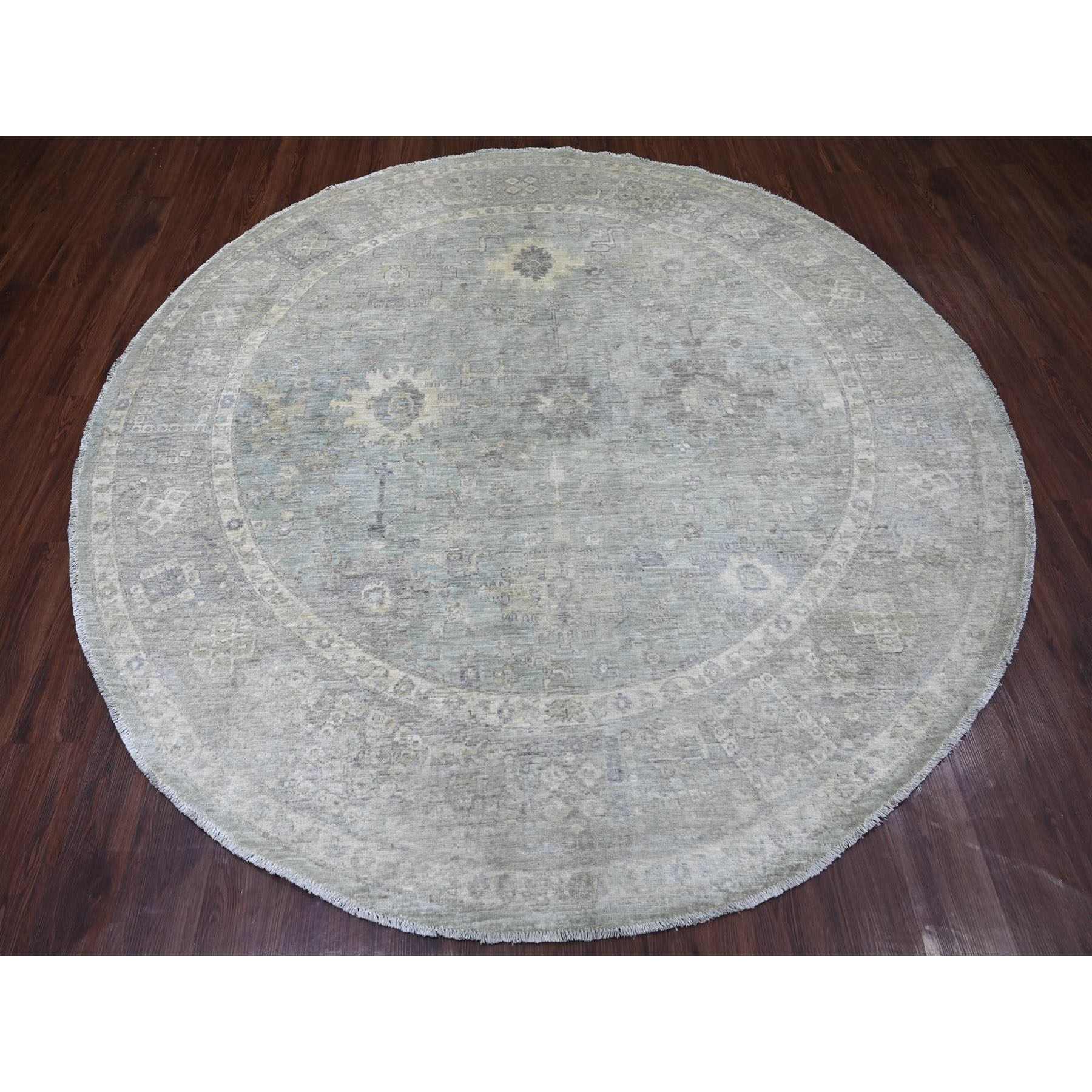 Oushak-And-Peshawar-Hand-Knotted-Rug-114800
