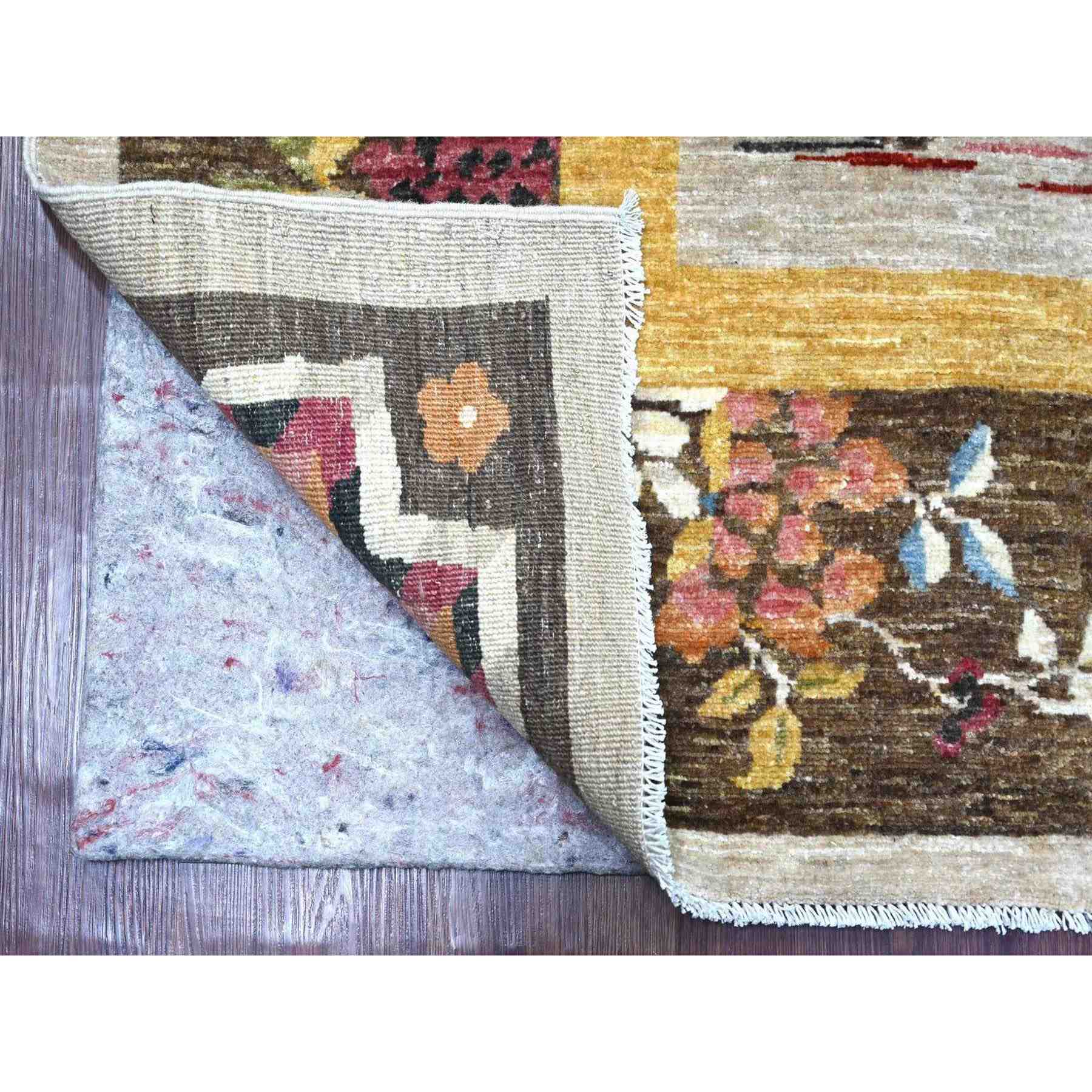 Oushak-And-Peshawar-Hand-Knotted-Rug-114805