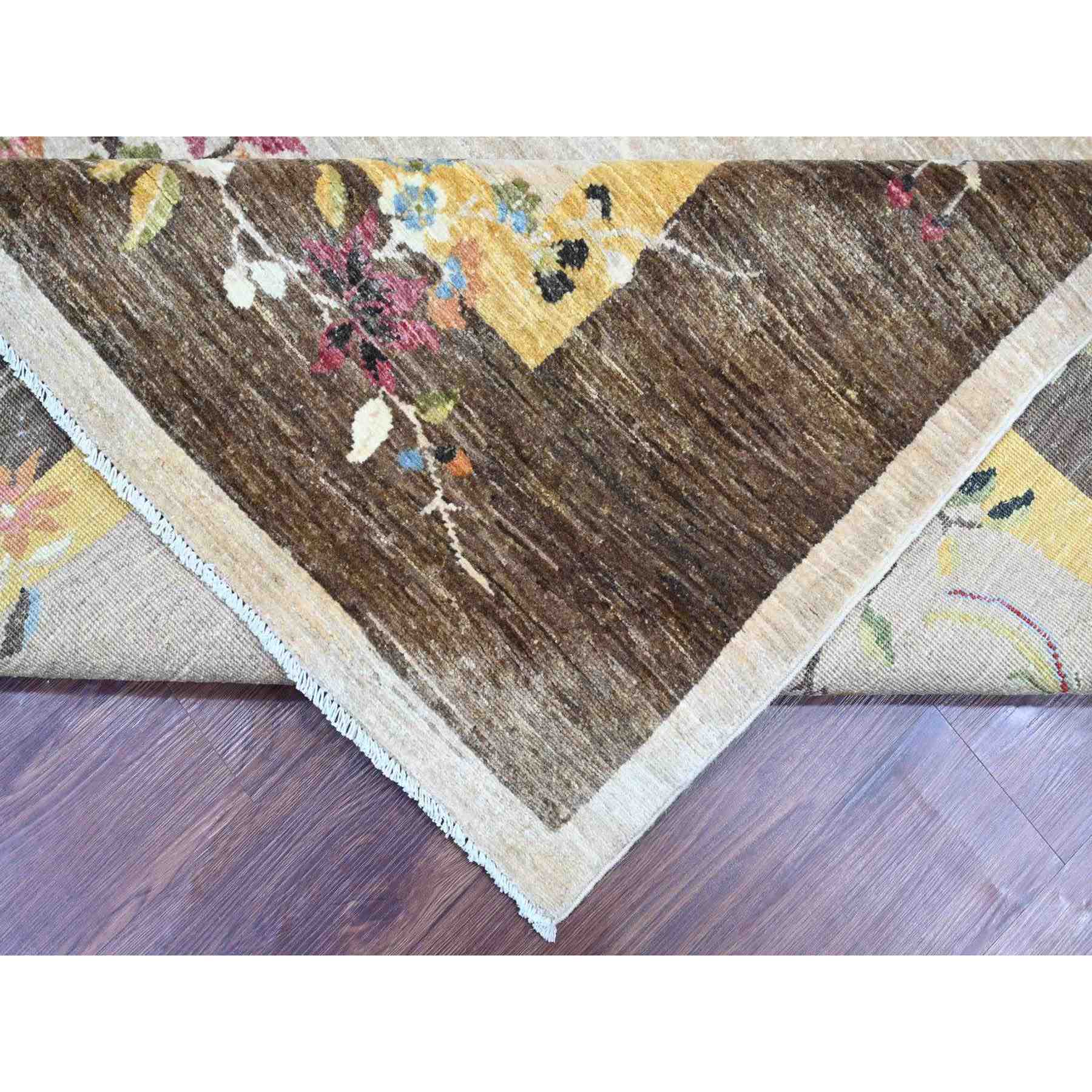 Oushak-And-Peshawar-Hand-Knotted-Rug-114805