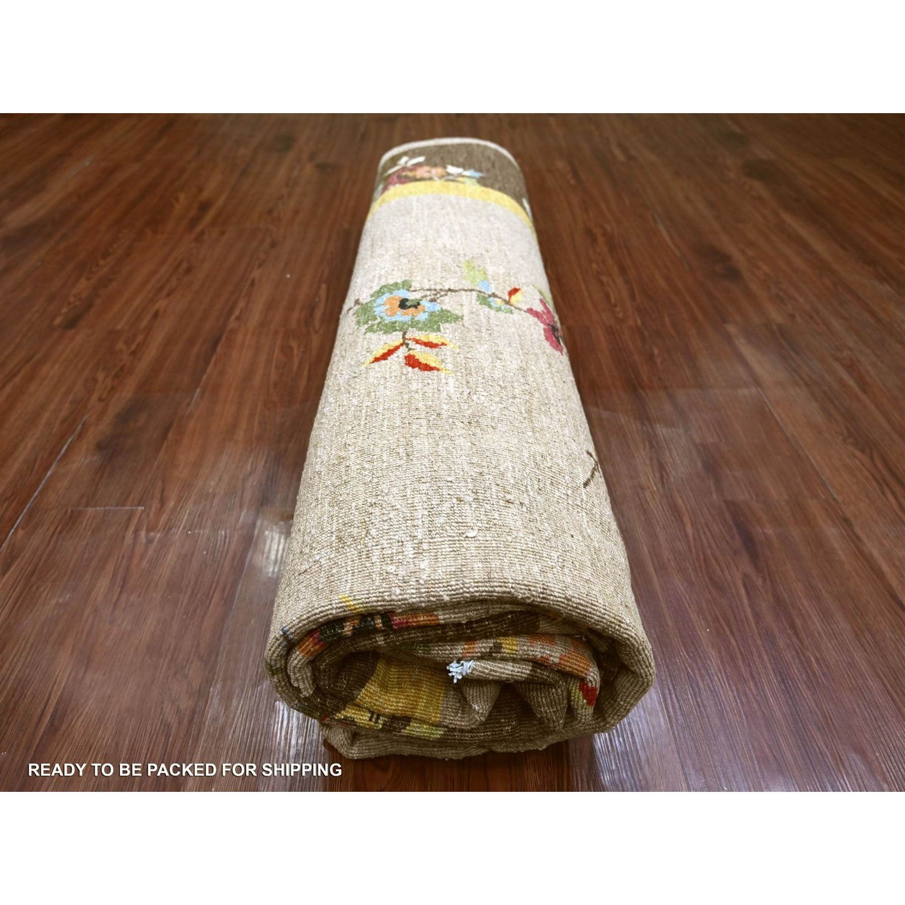 Oushak-And-Peshawar-Hand-Knotted-Rug-114805