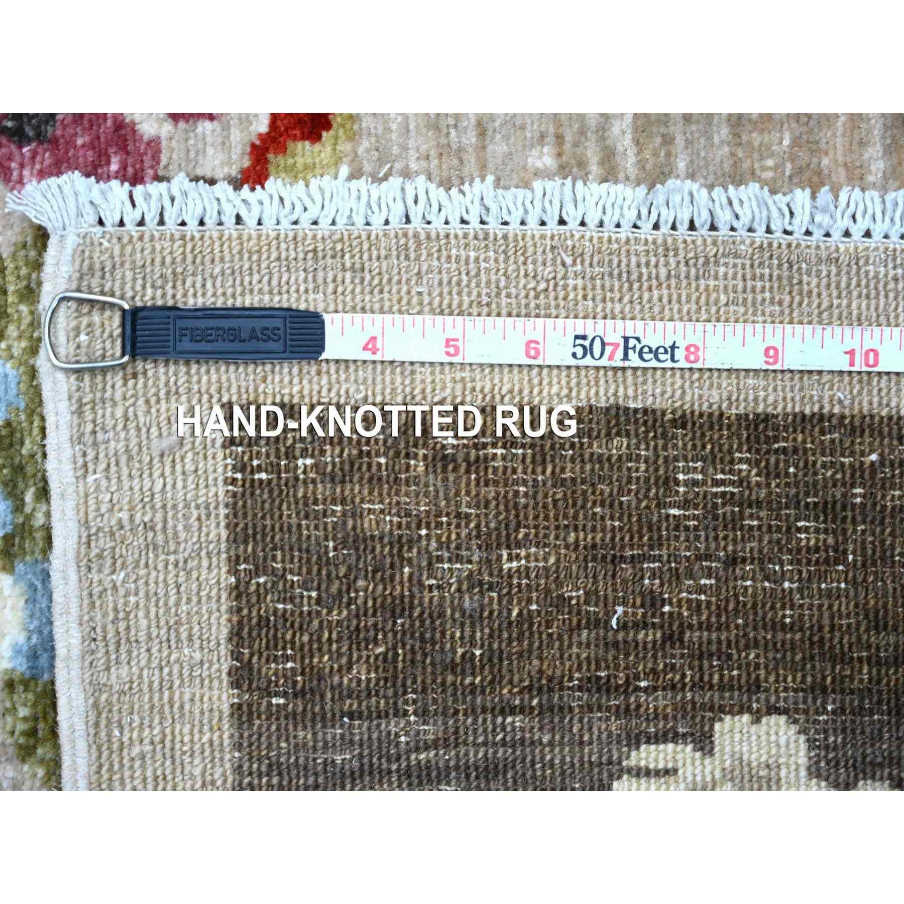 Oushak-And-Peshawar-Hand-Knotted-Rug-114805