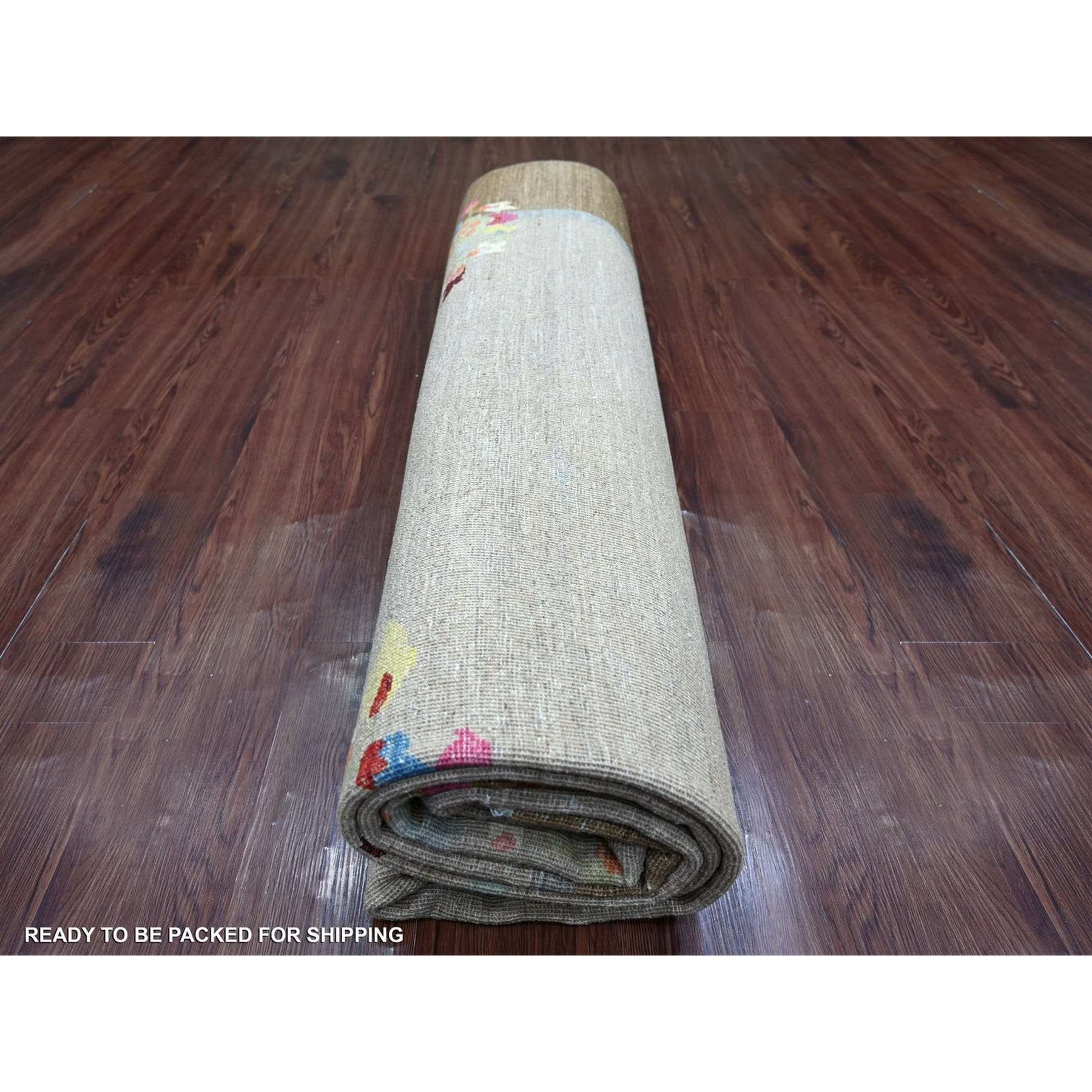 Oushak-And-Peshawar-Hand-Knotted-Rug-114810