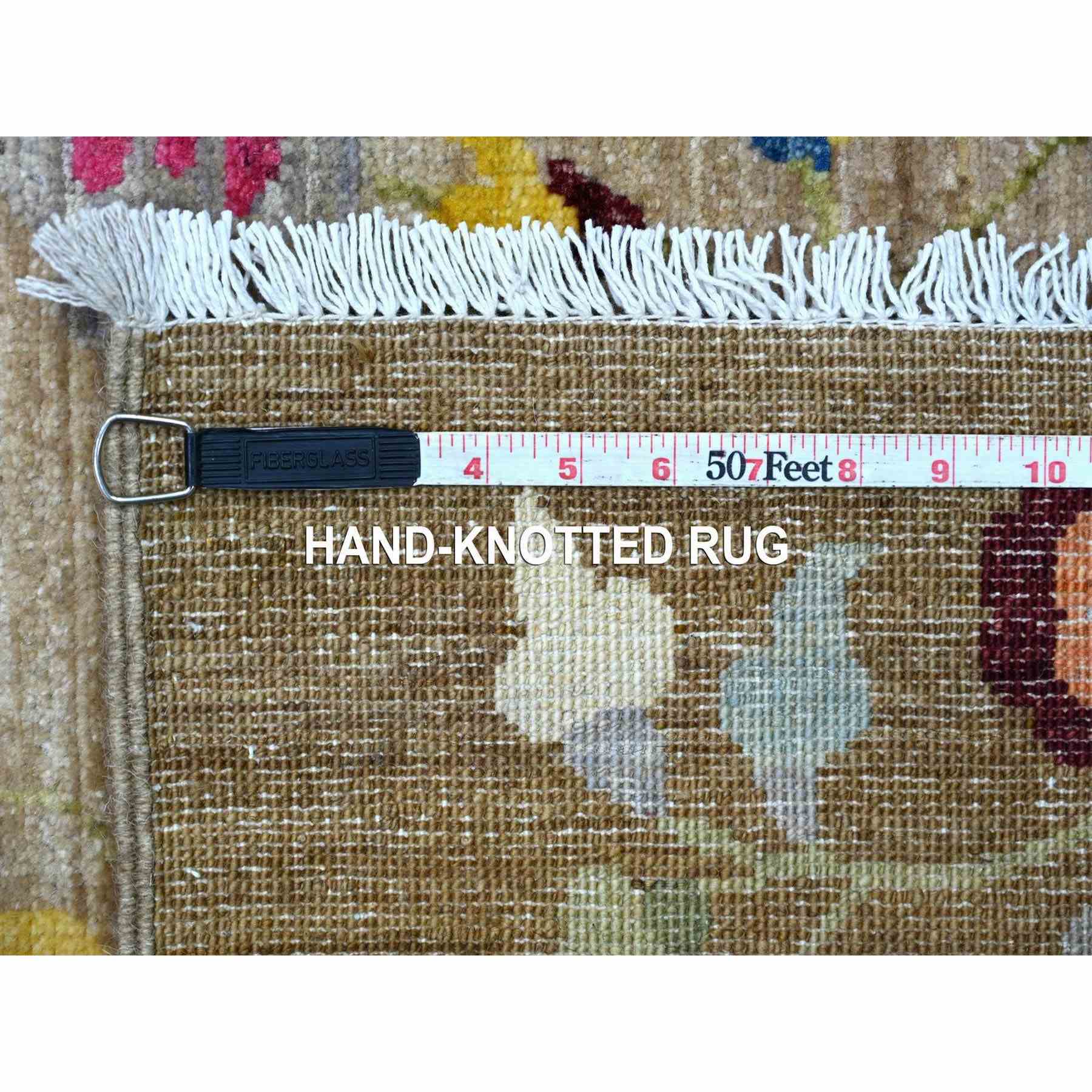 Oushak-And-Peshawar-Hand-Knotted-Rug-114810