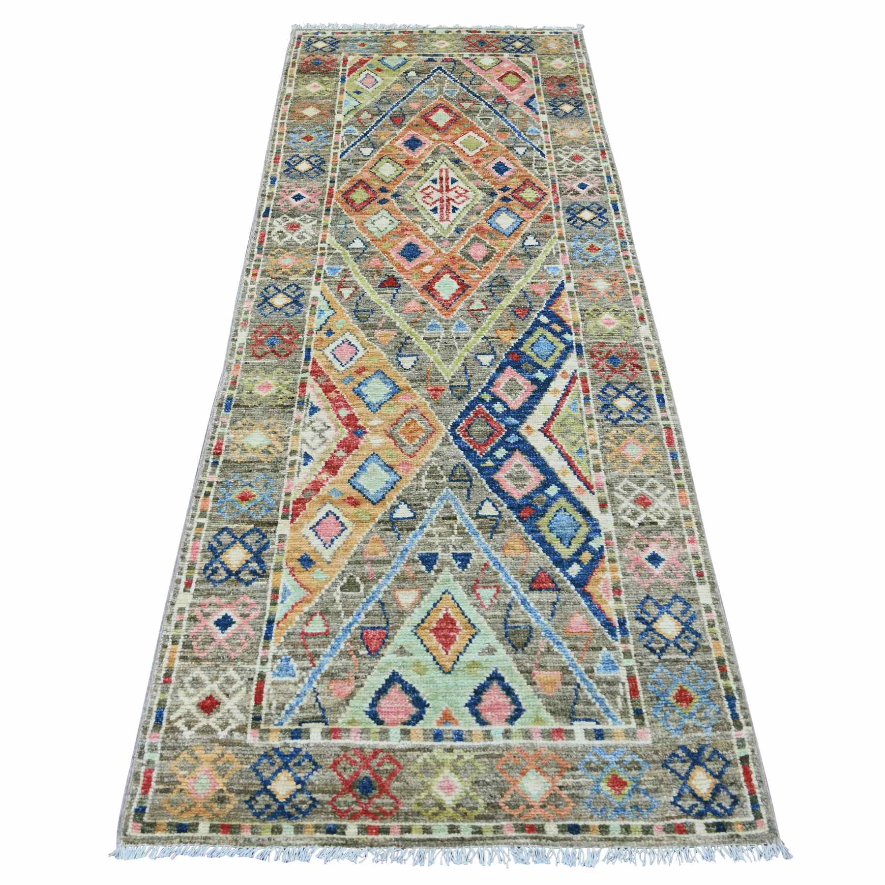 Tribal-Geometric-Hand-Knotted-Rug-112550