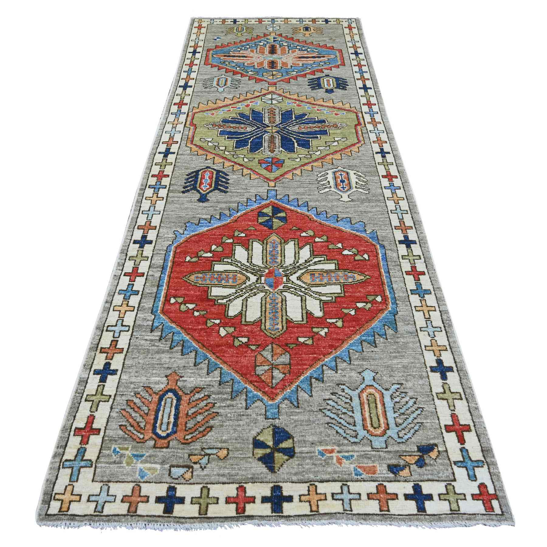 Tribal-Geometric-Hand-Knotted-Rug-112585