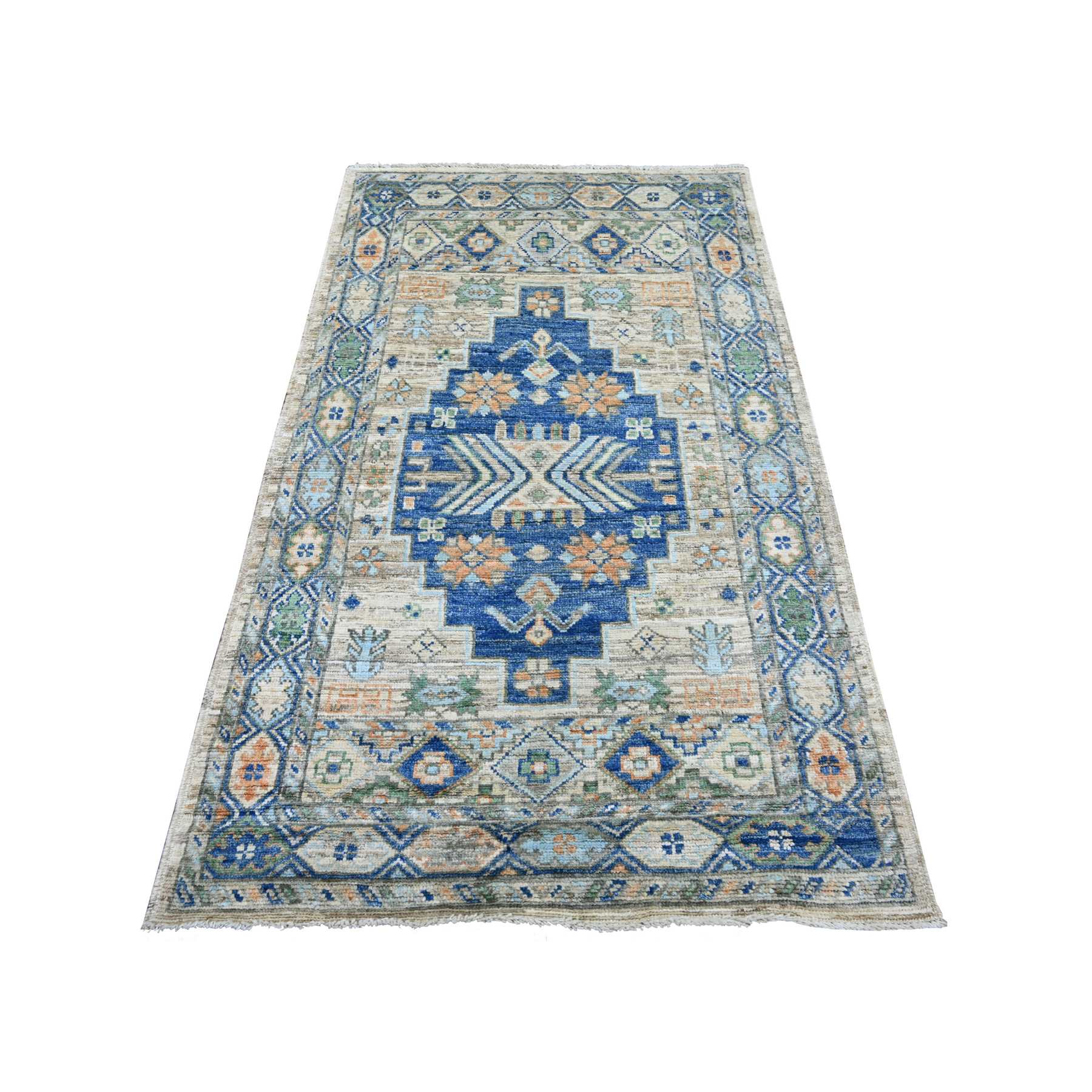 Tribal-Geometric-Hand-Knotted-Rug-112590