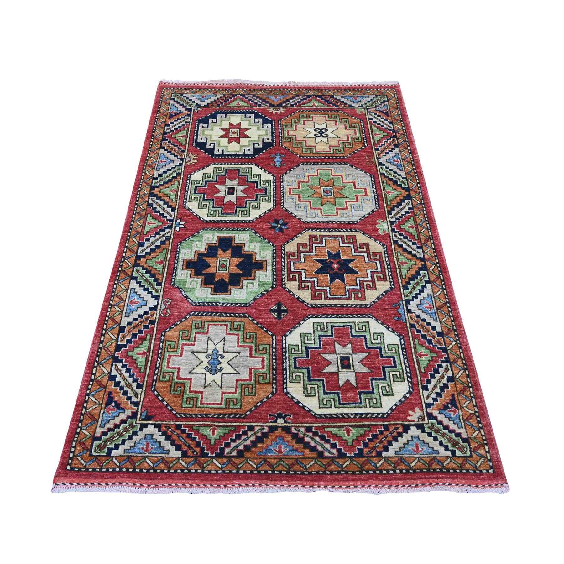 Tribal-Geometric-Hand-Knotted-Rug-112620