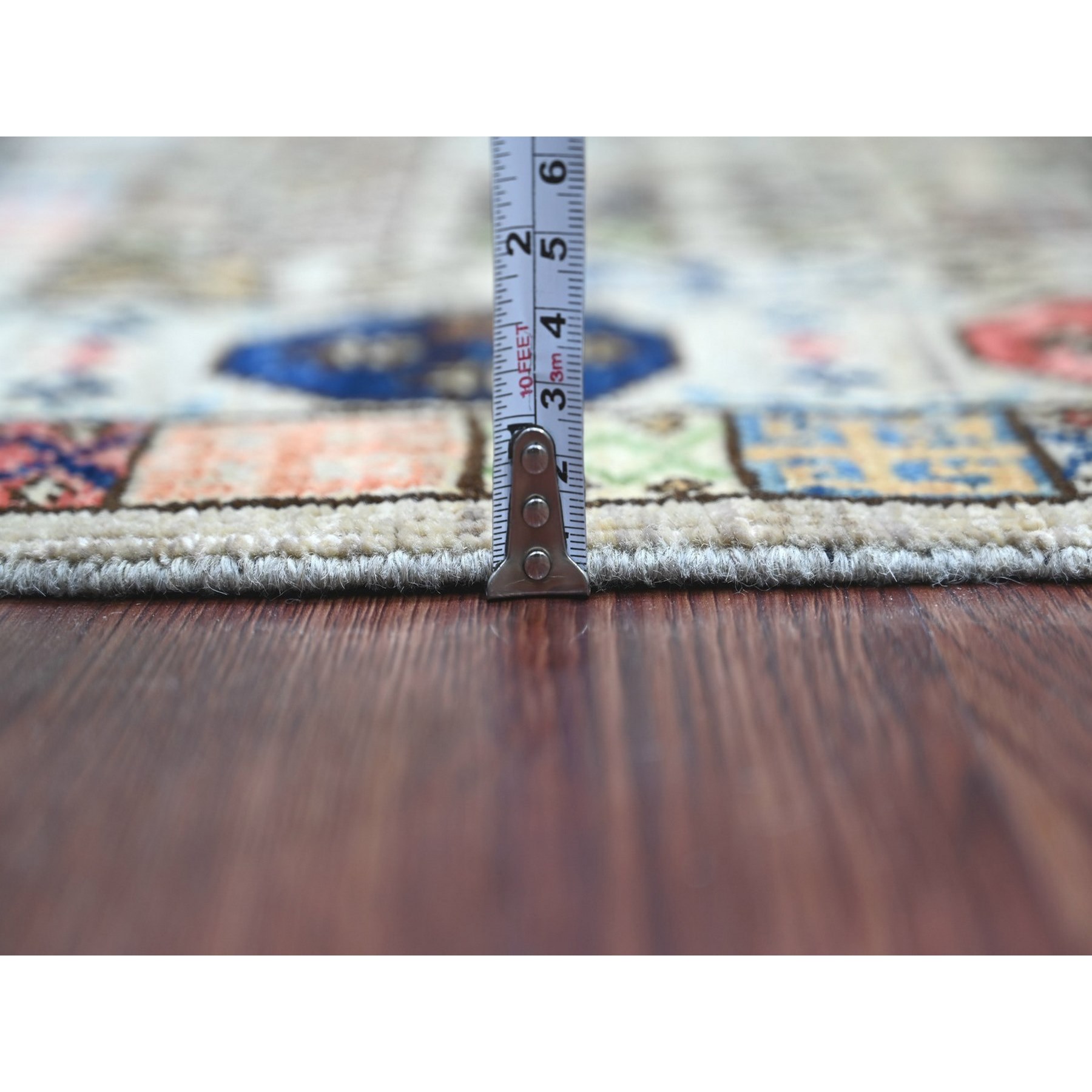 Tribal-Geometric-Hand-Knotted-Rug-112635