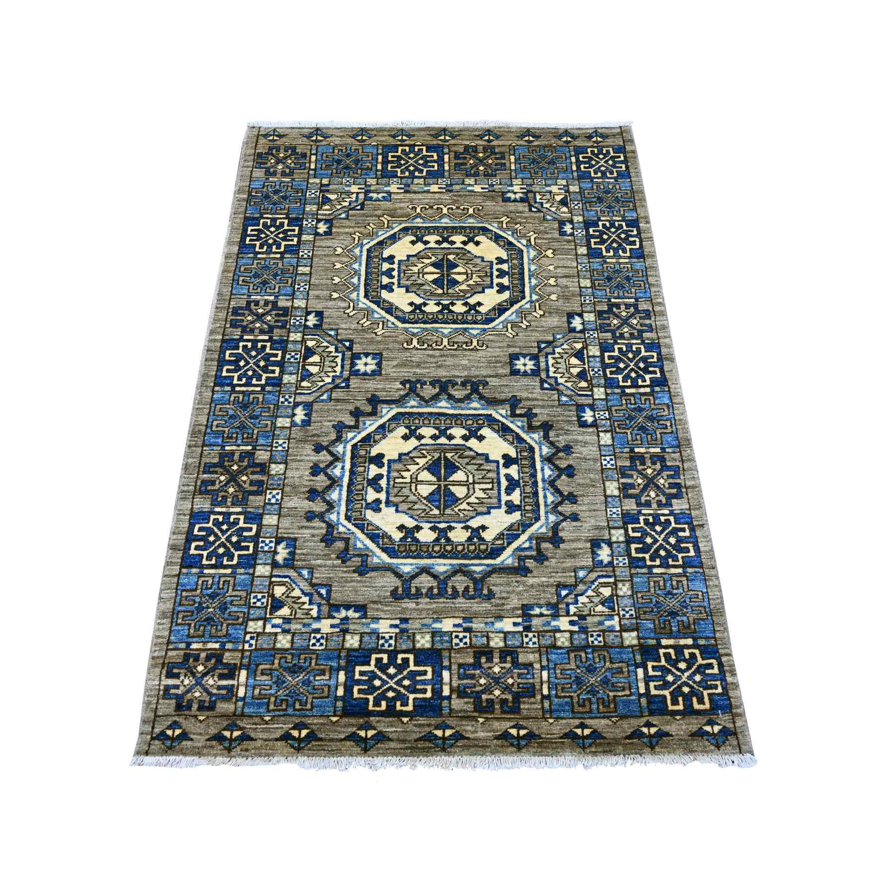 Tribal-Geometric-Hand-Knotted-Rug-112690