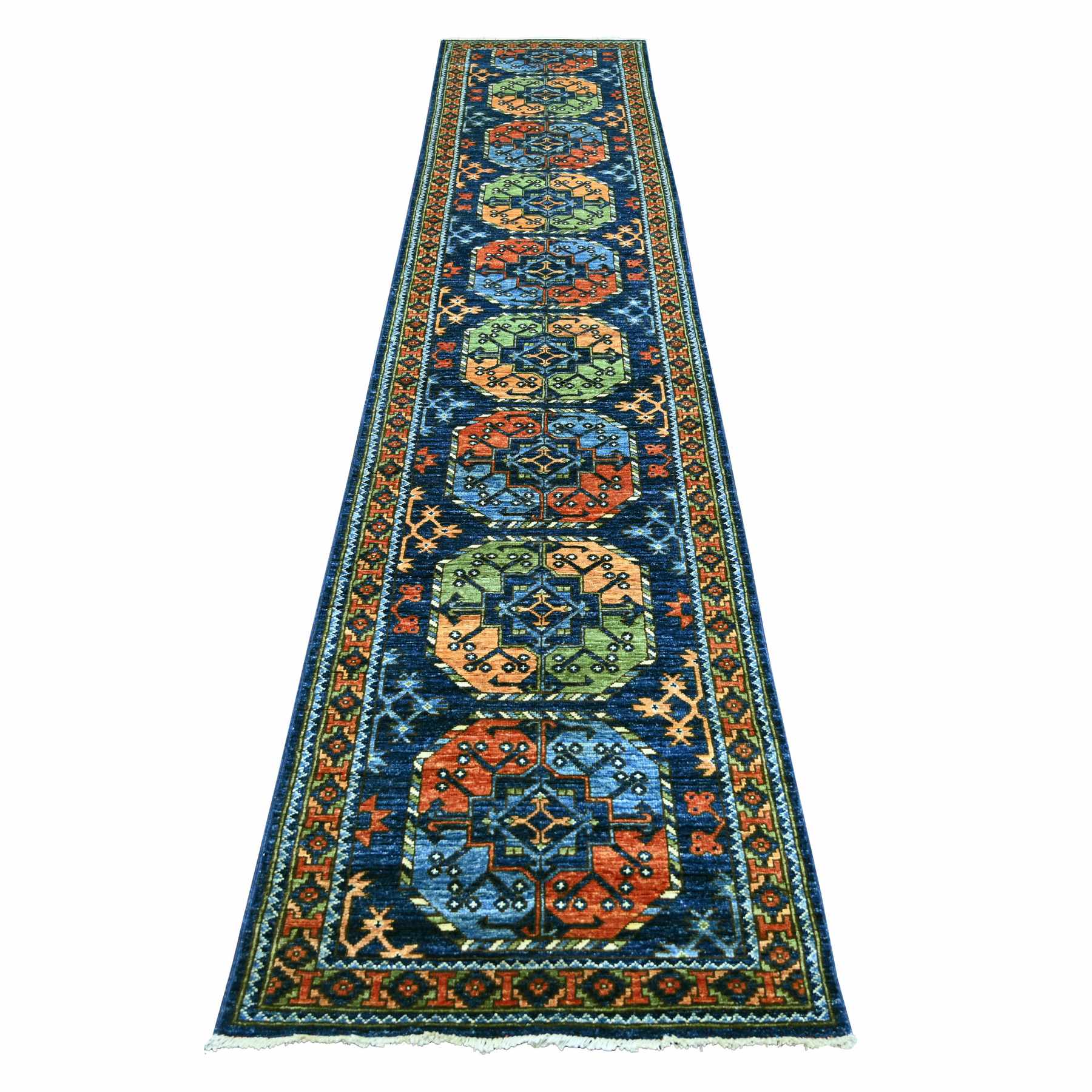 Tribal-Geometric-Hand-Knotted-Rug-112770