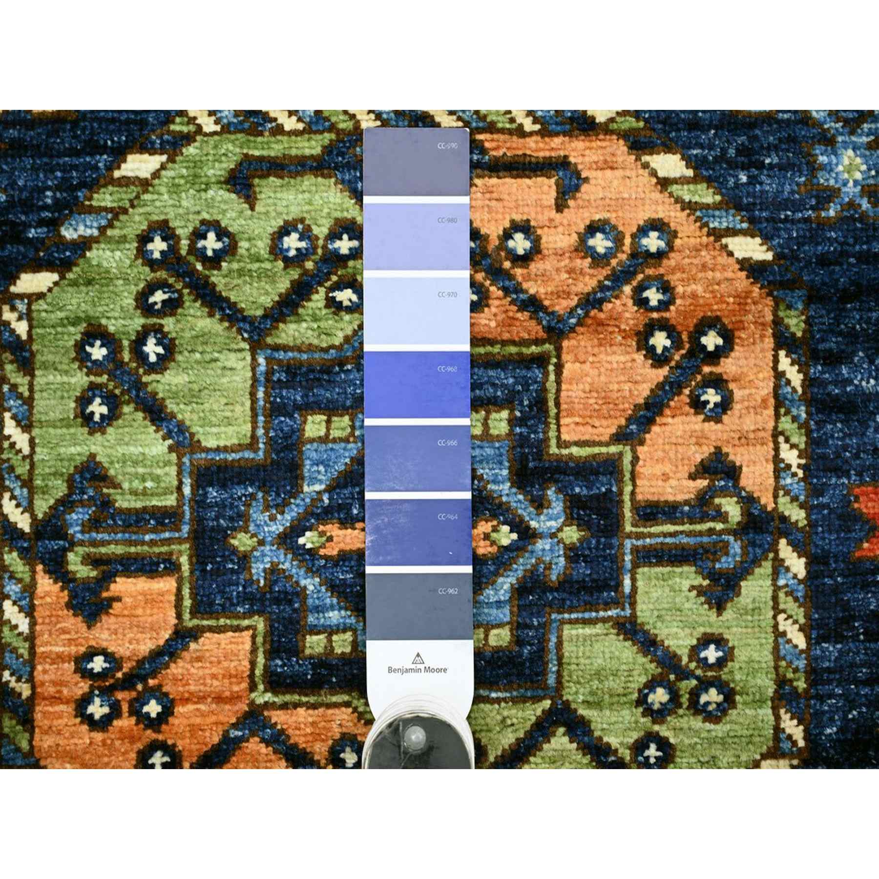 Tribal-Geometric-Hand-Knotted-Rug-112770