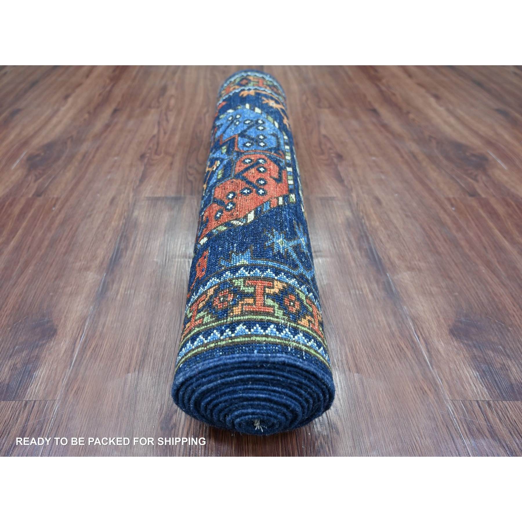 Tribal-Geometric-Hand-Knotted-Rug-112770