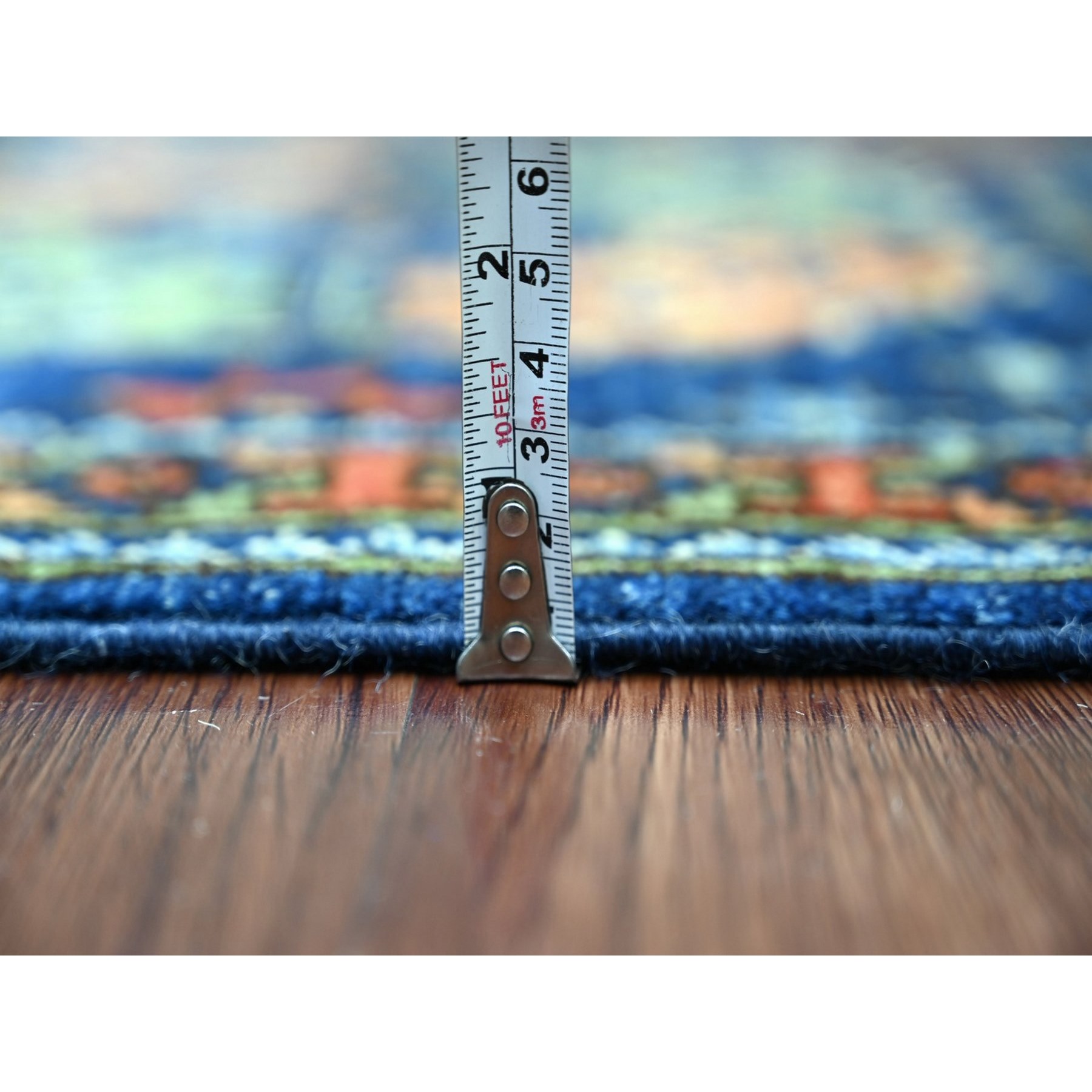 Tribal-Geometric-Hand-Knotted-Rug-112770